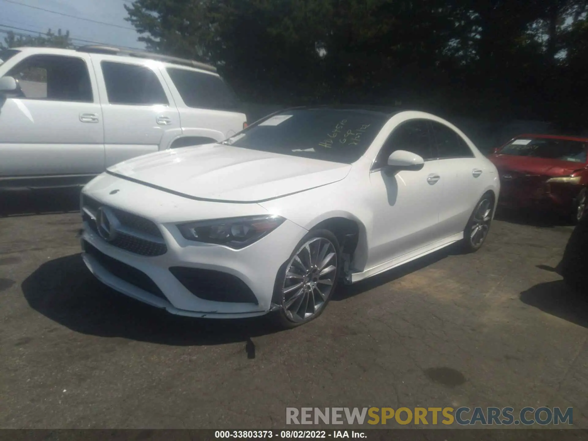 2 fotografías del automóvil dañado W1K5J4HB0NN298940 MERCEDES-BENZ CLA 2022