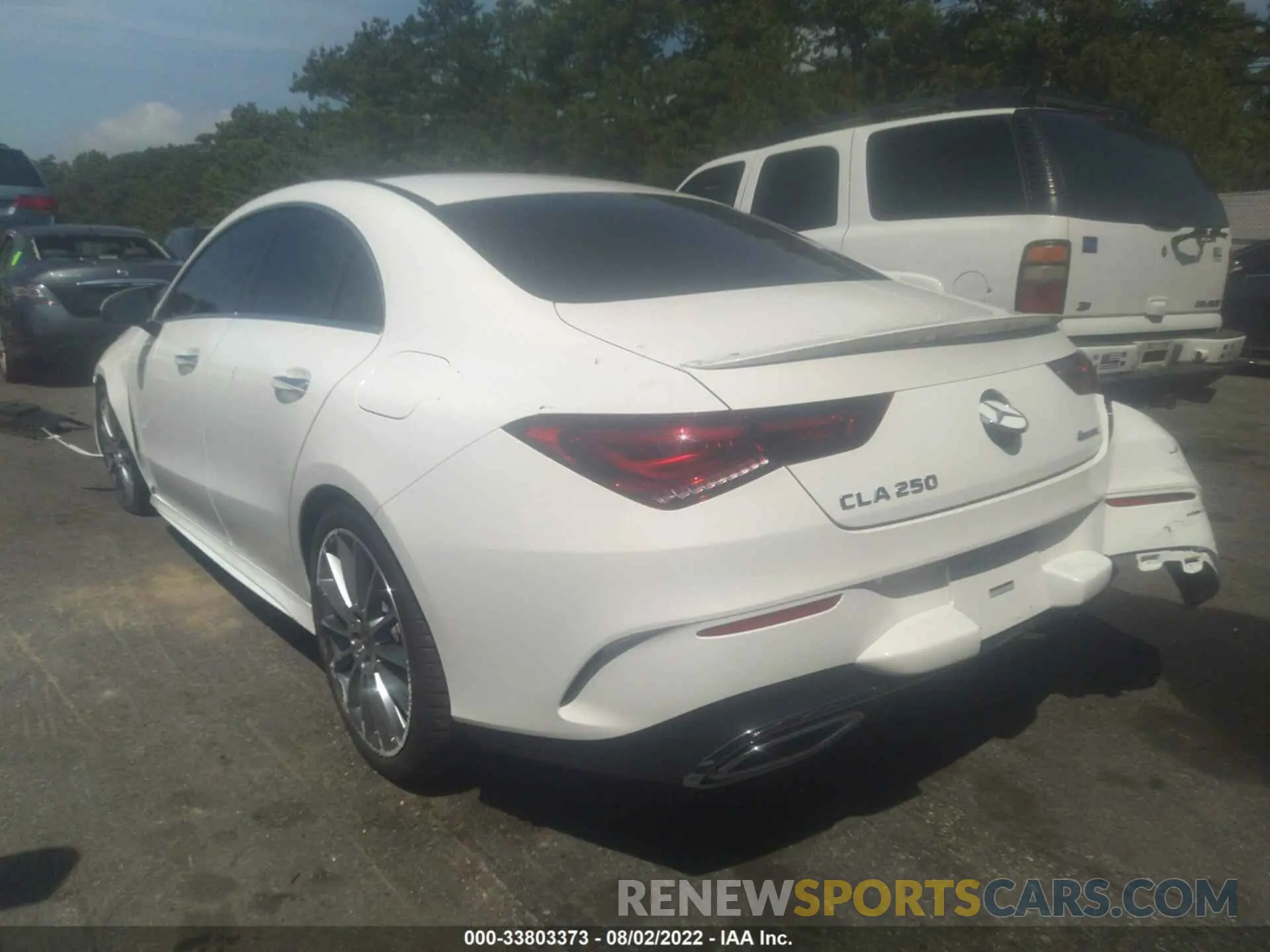 3 fotografías del automóvil dañado W1K5J4HB0NN298940 MERCEDES-BENZ CLA 2022
