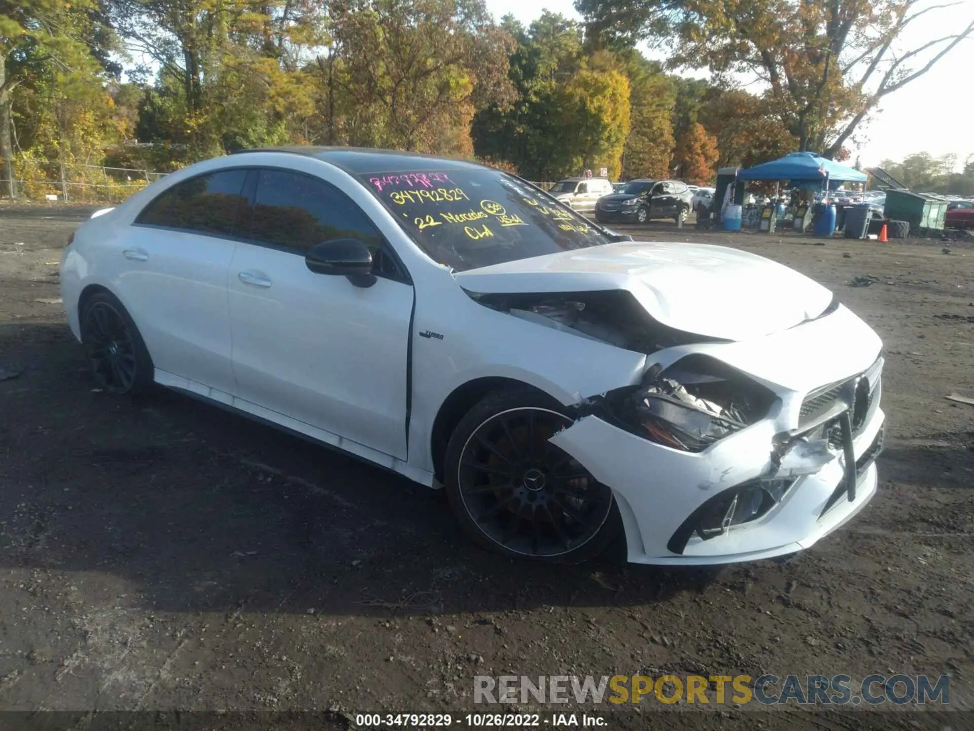 1 fotografías del automóvil dañado W1K5J5BB7NN301573 MERCEDES-BENZ CLA 2022