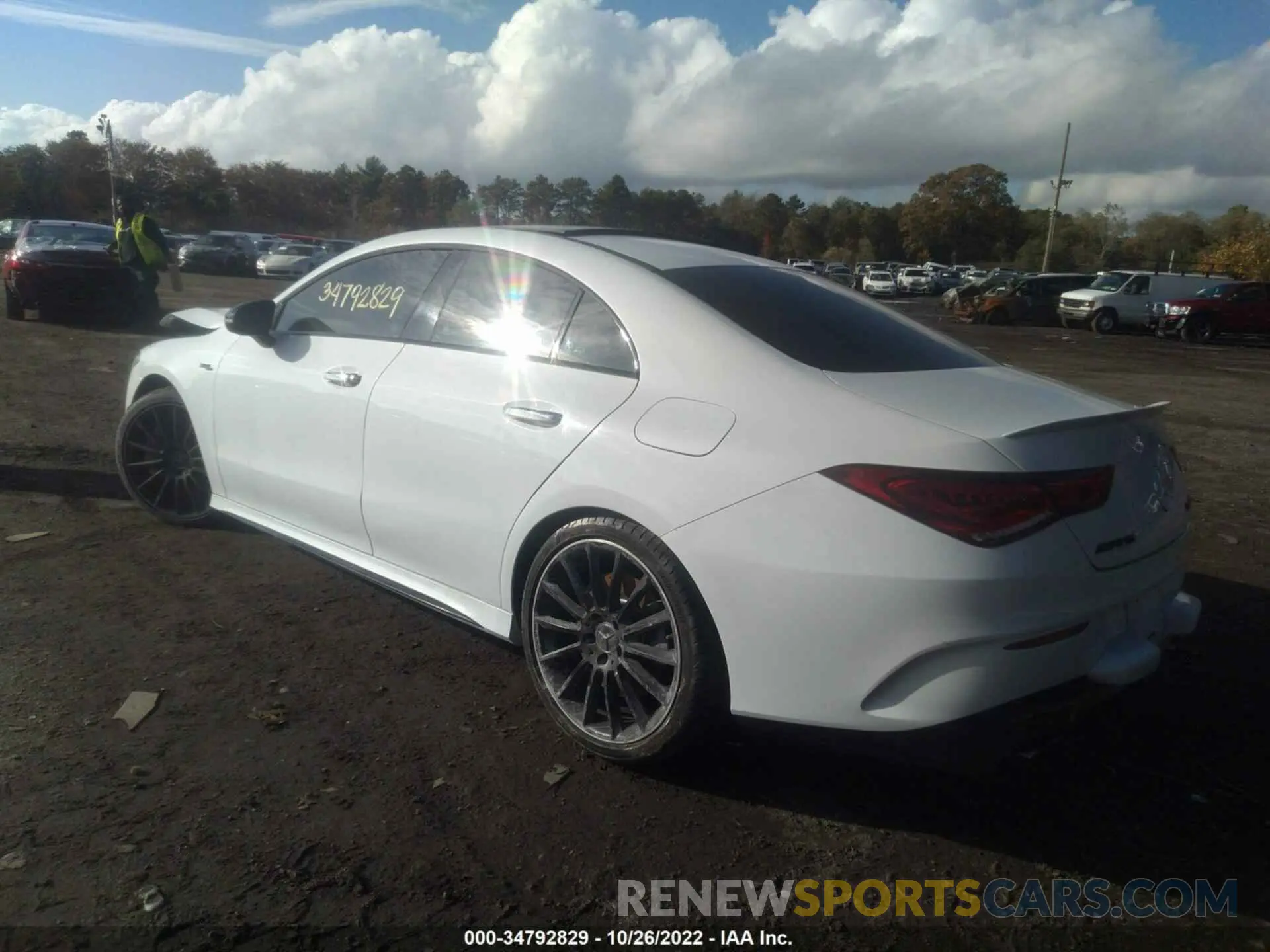 3 fotografías del automóvil dañado W1K5J5BB7NN301573 MERCEDES-BENZ CLA 2022