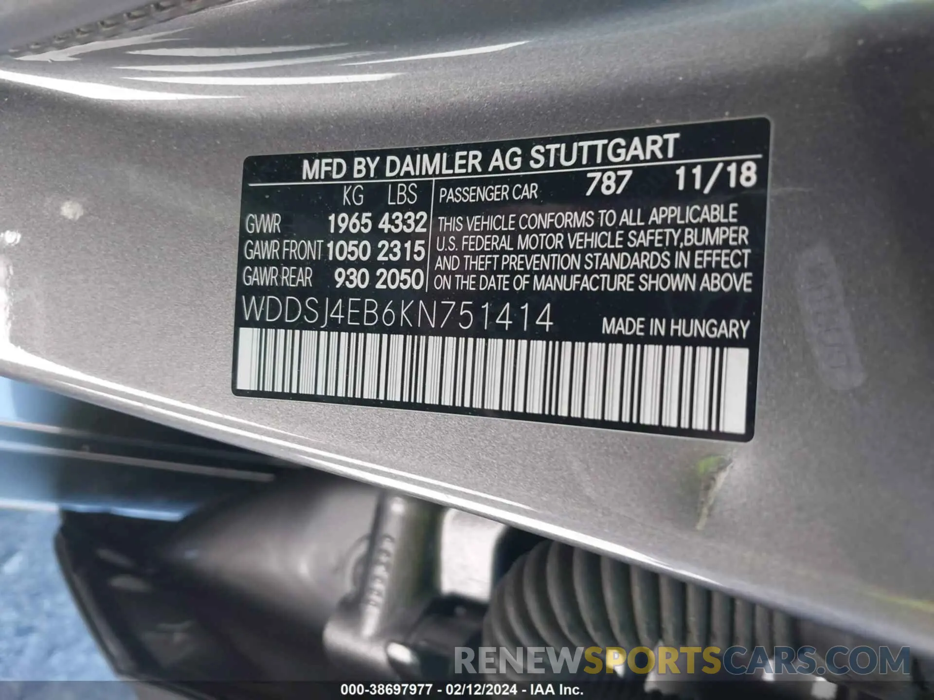 9 fotografías del automóvil dañado WDDSJ4EB6KN751414 MERCEDES-BENZ CLA 250 2019