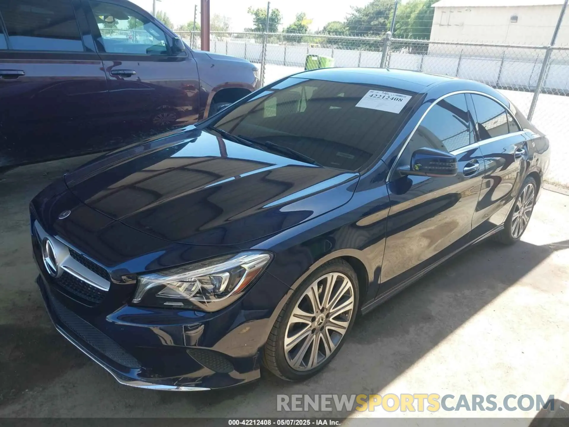 2 fotografías del automóvil dañado WDDSJ4EBXKN741503 MERCEDES-BENZ CLA 250 2019