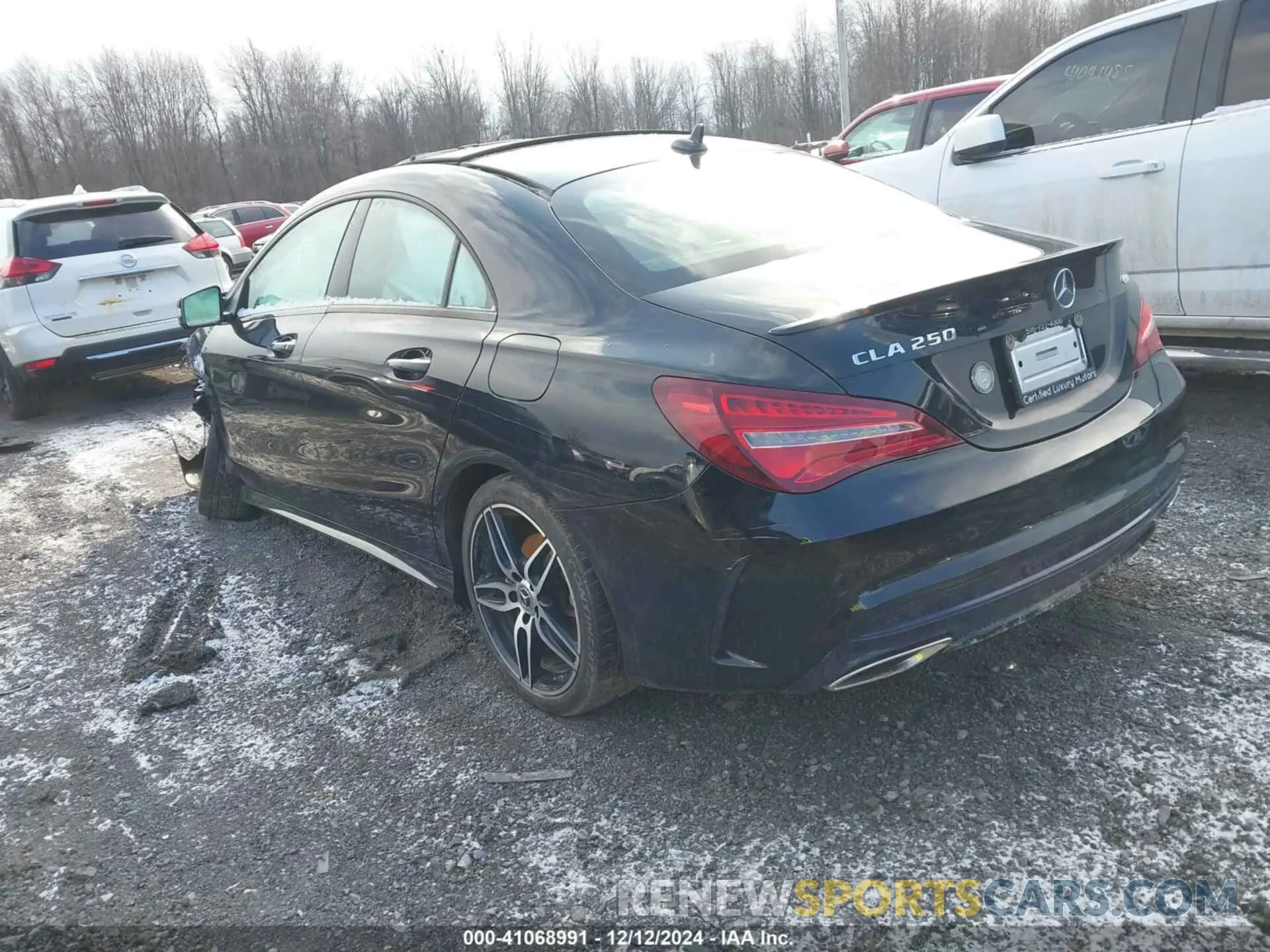 3 fotografías del automóvil dañado WDDSJ4GB8KN740296 MERCEDES-BENZ CLA 250 2019