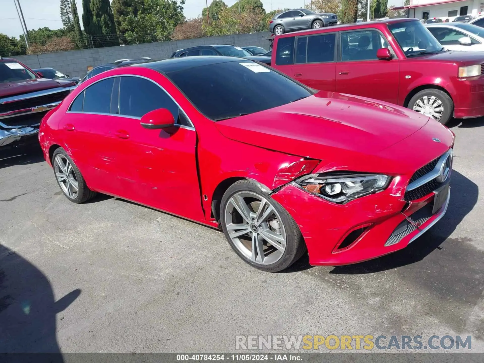 1 fotografías del automóvil dañado W1K5J4GB0LN083945 MERCEDES-BENZ CLA 250 2020