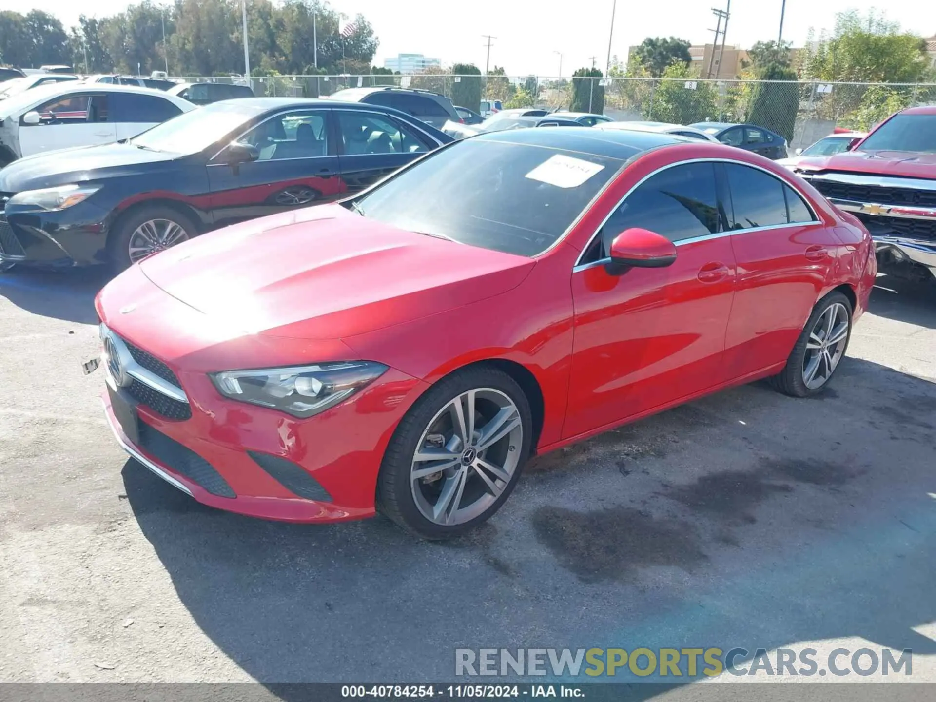 2 fotografías del automóvil dañado W1K5J4GB0LN083945 MERCEDES-BENZ CLA 250 2020