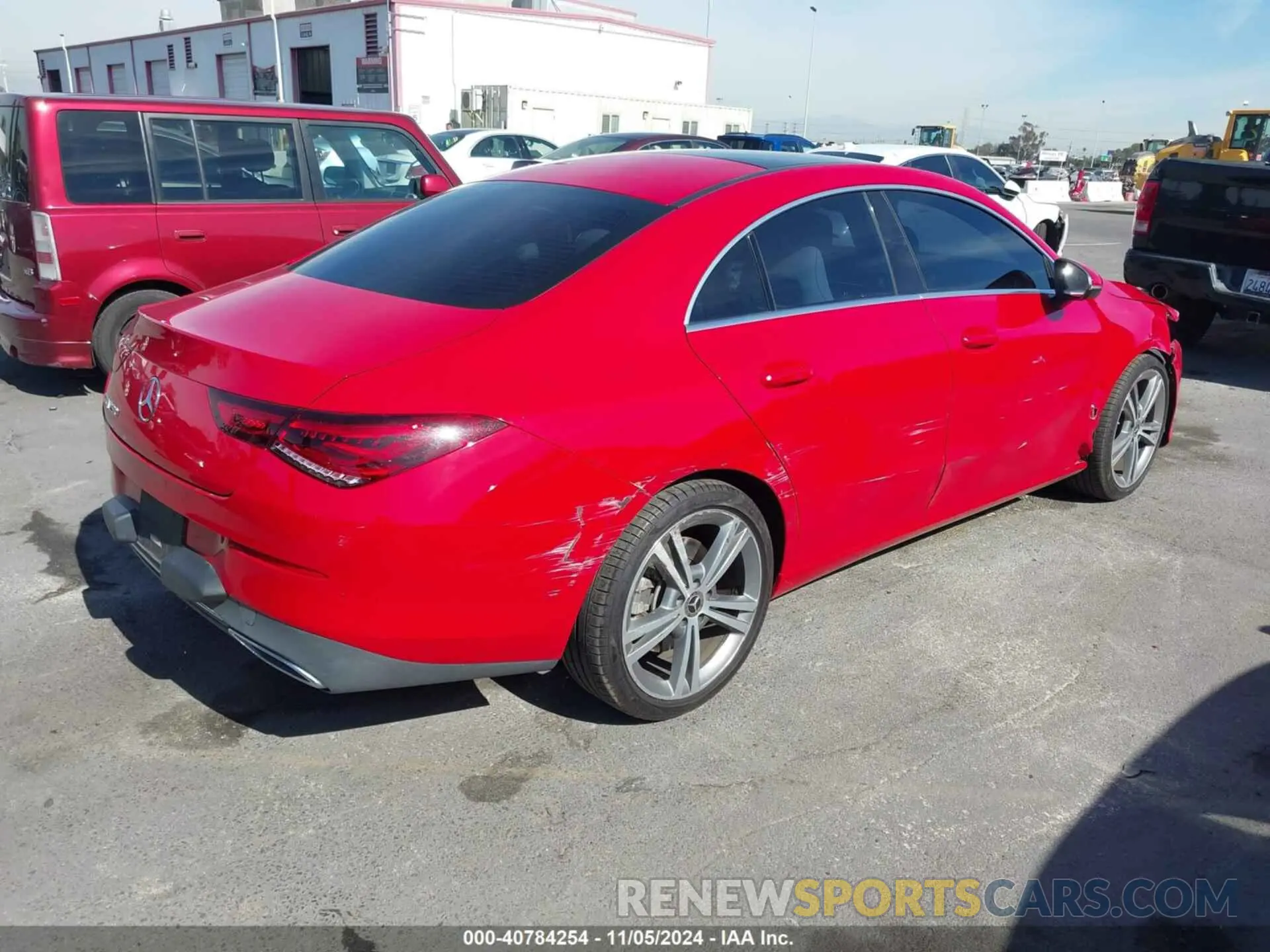 4 fotografías del automóvil dañado W1K5J4GB0LN083945 MERCEDES-BENZ CLA 250 2020
