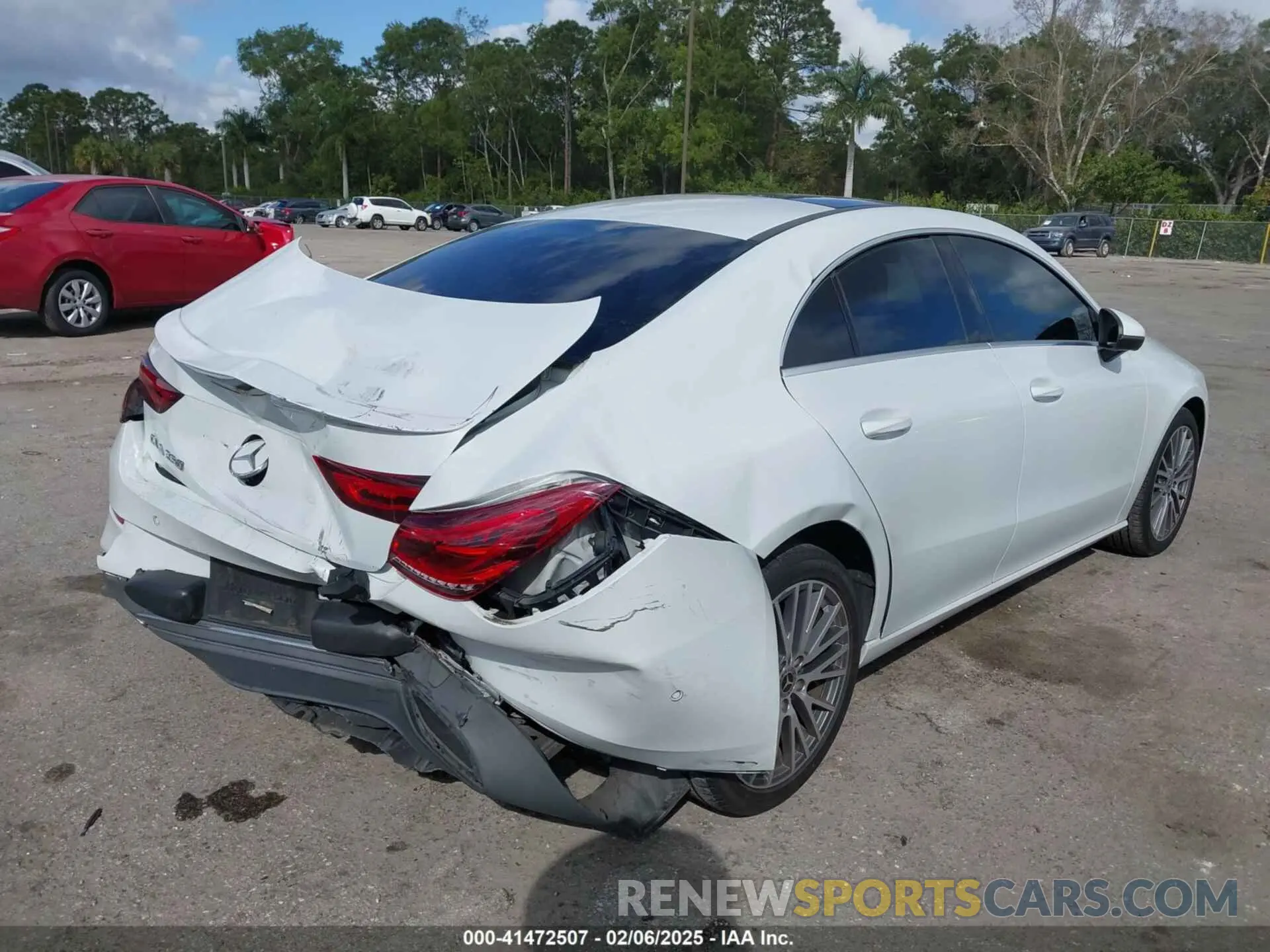 4 fotografías del automóvil dañado W1K5J4GB4LN095970 MERCEDES-BENZ CLA 250 2020