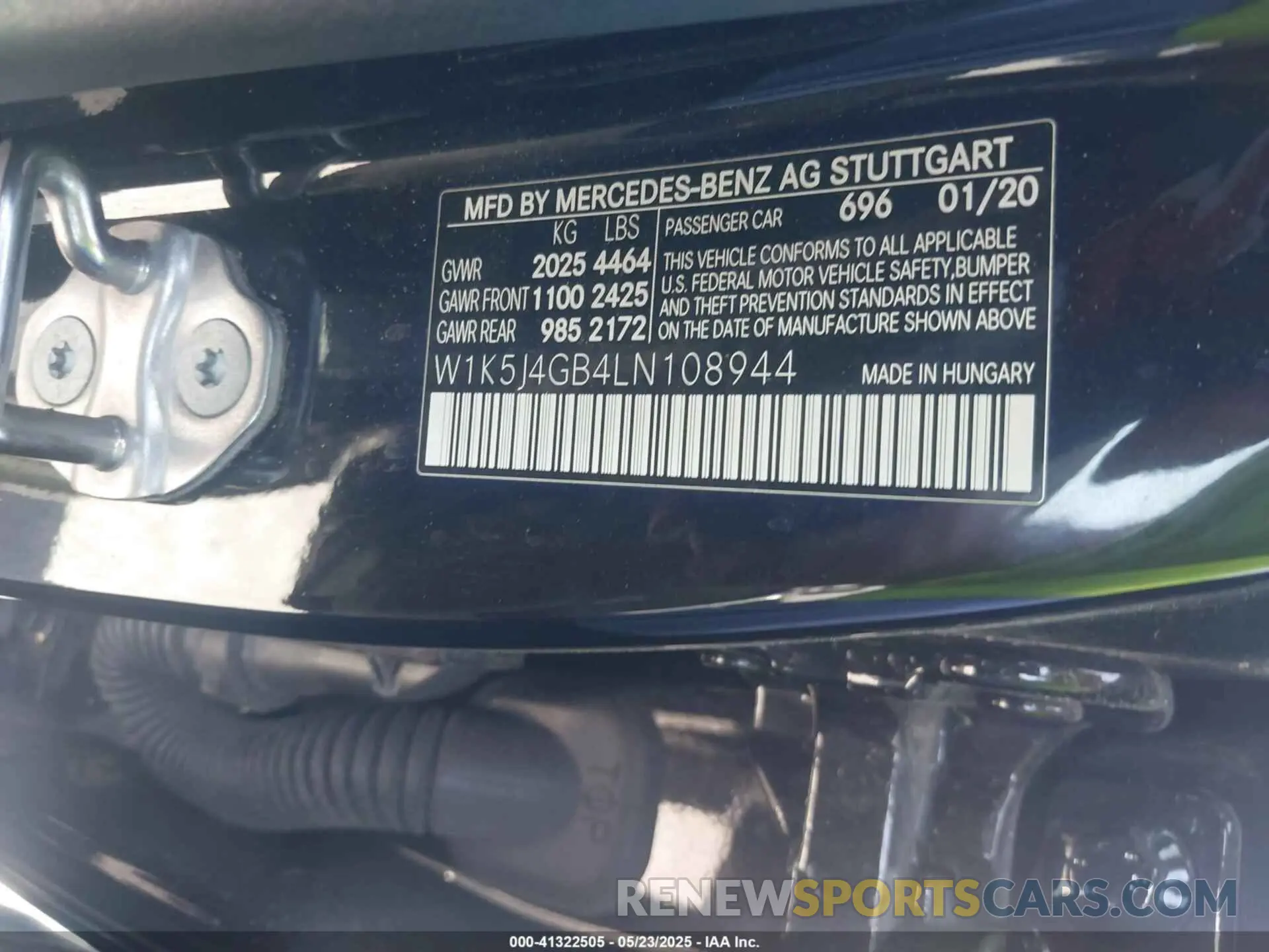 9 fotografías del automóvil dañado W1K5J4GB4LN108944 MERCEDES-BENZ CLA 250 2020