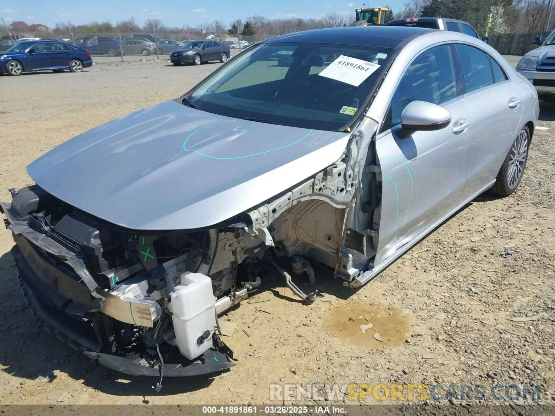 2 fotografías del automóvil dañado W1K5J4HB8LN103583 MERCEDES-BENZ CLA 250 2020