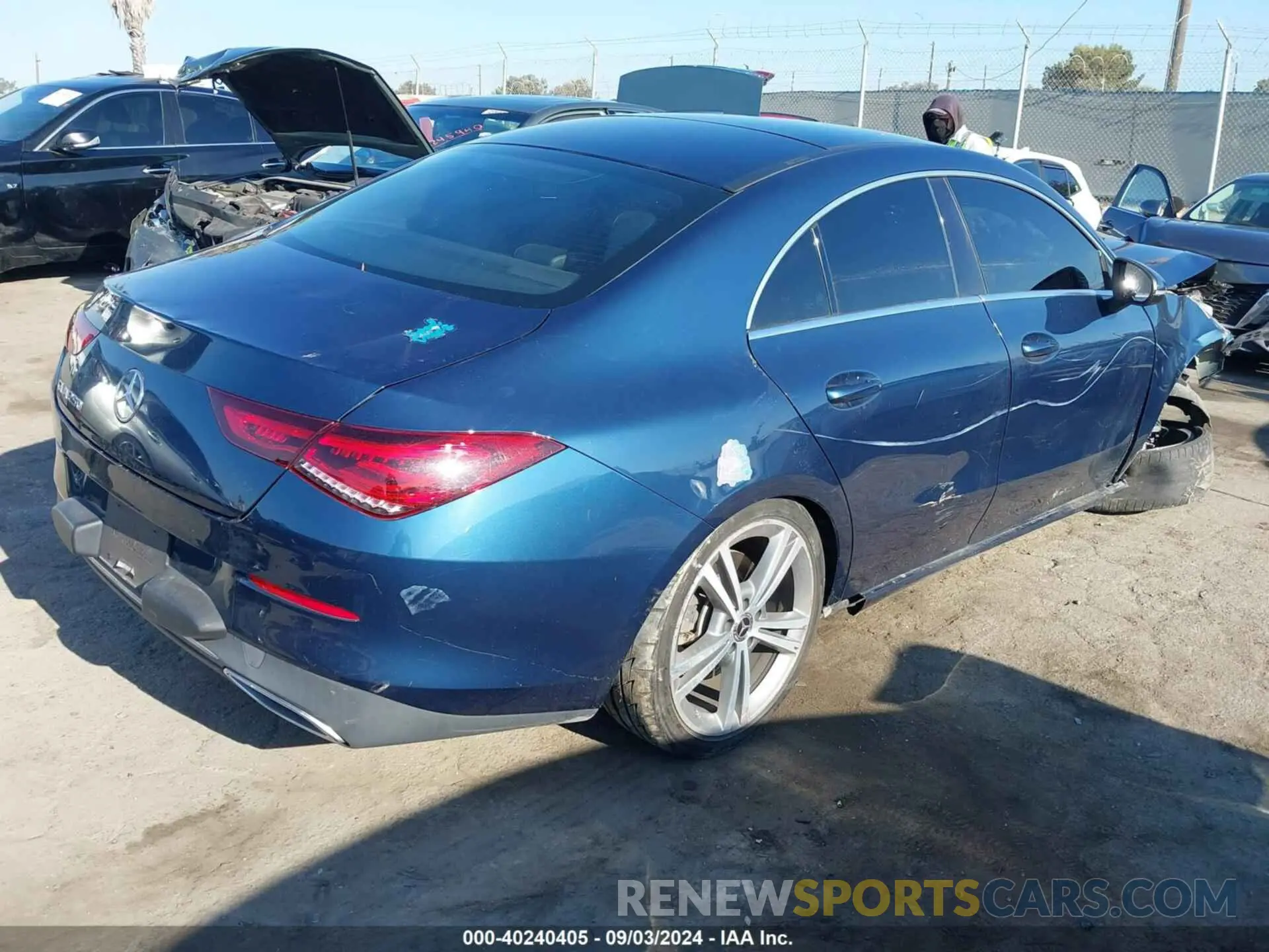4 fotografías del automóvil dañado WDD5J4GB3LN070882 MERCEDES-BENZ CLA 250 2020