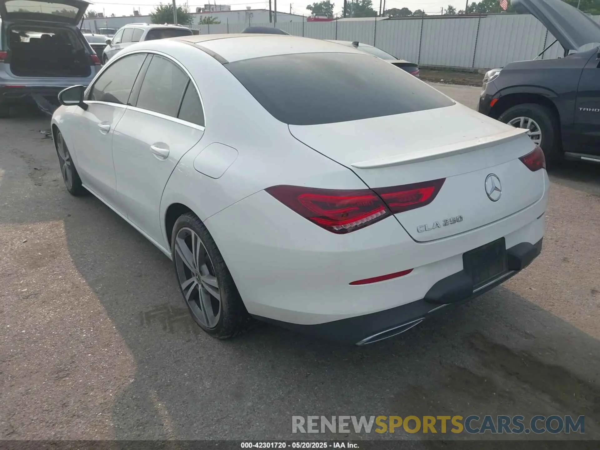 3 fotografías del automóvil dañado WDD5J4GB5LN074867 MERCEDES-BENZ CLA 250 2020