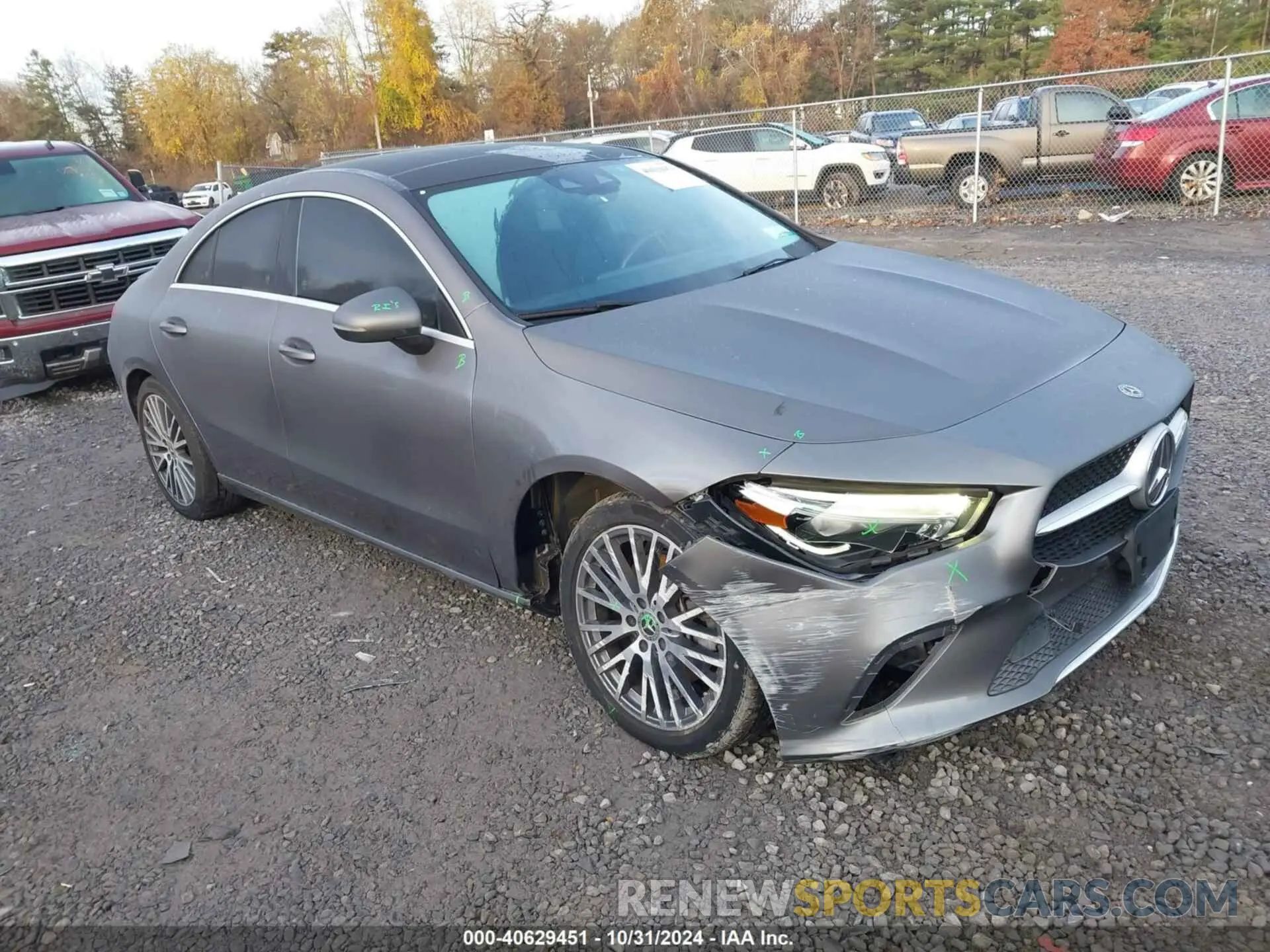 1 fotografías del automóvil dañado WDD5J4HB2LN067535 MERCEDES-BENZ CLA 250 2020