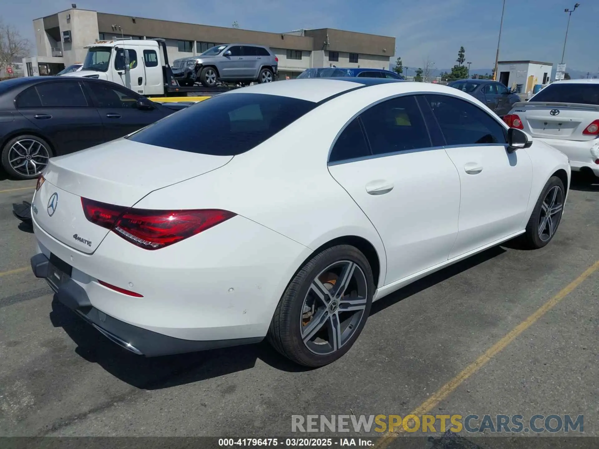 4 fotografías del automóvil dañado WDD5J4HB3LN030624 MERCEDES-BENZ CLA 250 2020