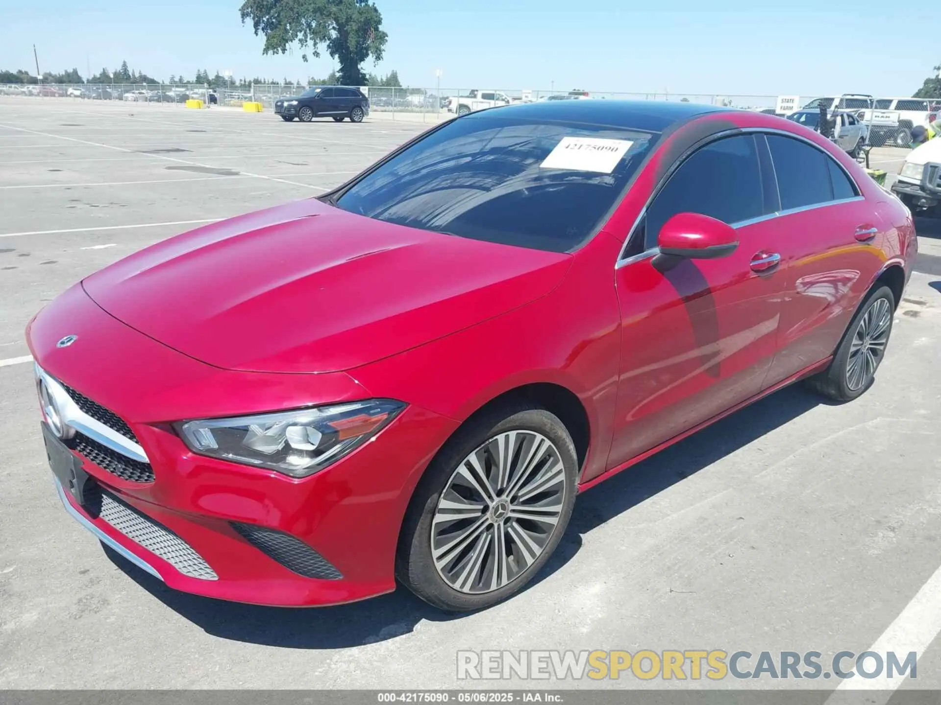 2 fotografías del automóvil dañado W1K5J4GB1MN201616 MERCEDES-BENZ CLA 250 2021