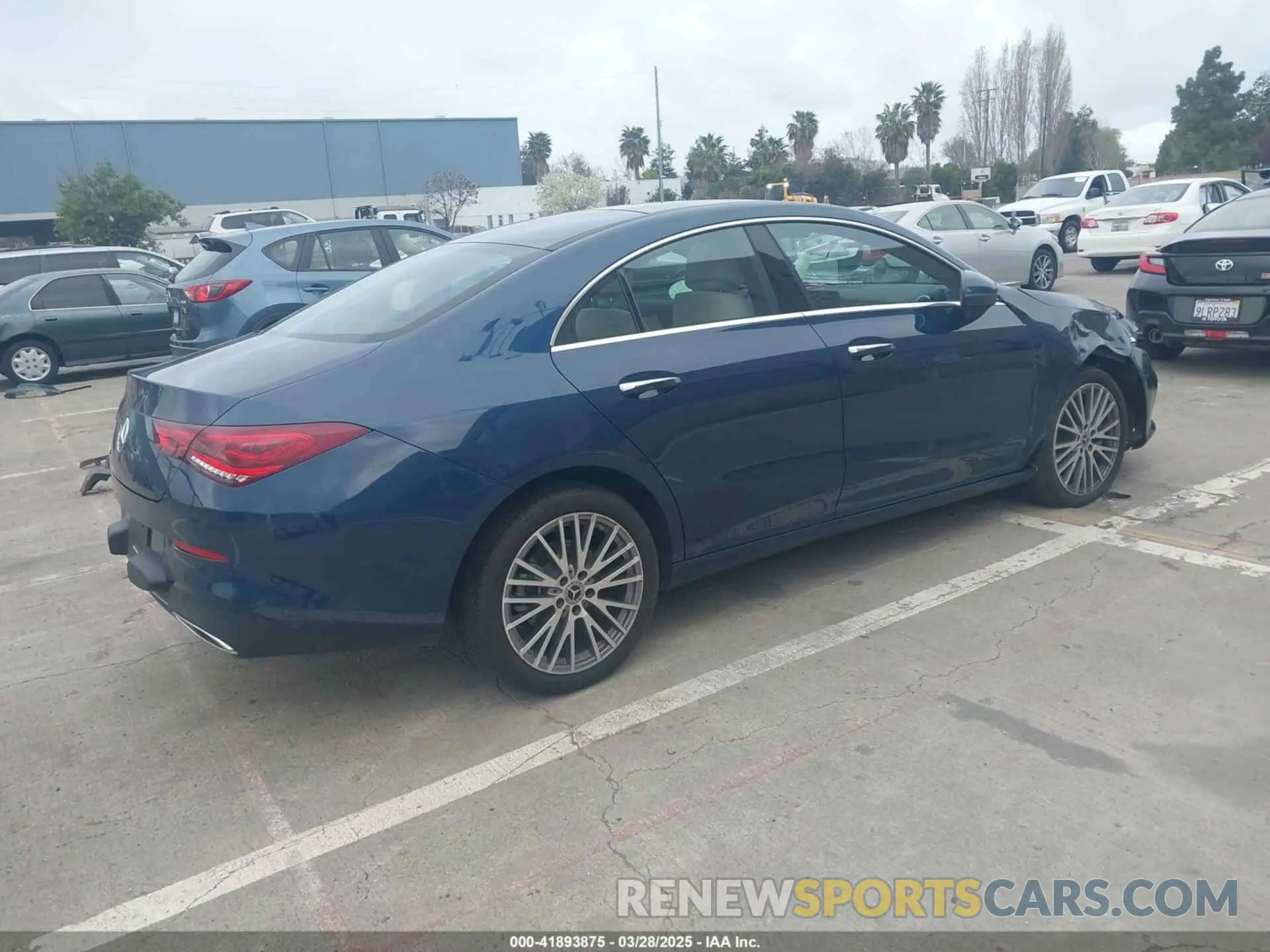 4 fotografías del automóvil dañado W1K5J4GB5NN250836 MERCEDES-BENZ CLA 250 COUPE 2022