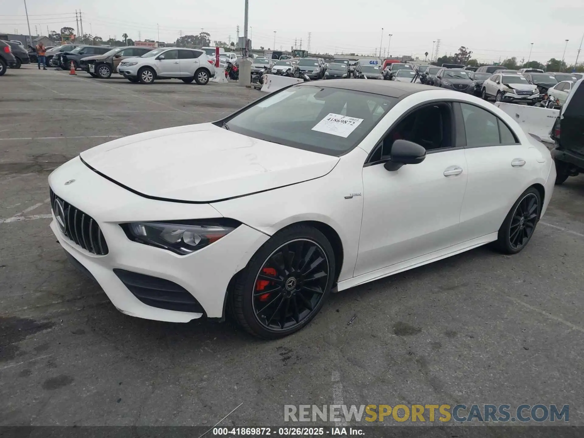 2 fotografías del automóvil dañado W1K5J4GB8NN313749 MERCEDES-BENZ CLA 250 COUPE 2022