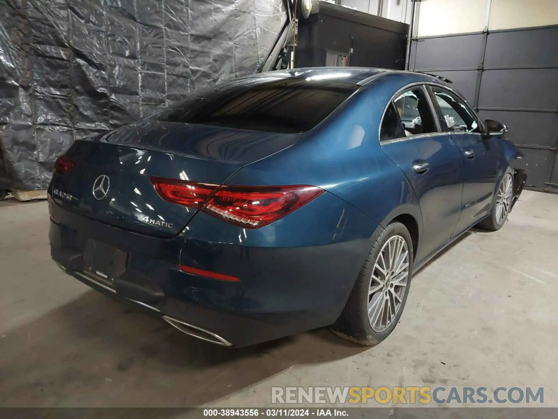 4 fotografías del automóvil dañado W1K5J4HB1NN298767 MERCEDES-BENZ CLA 250 COUPE 2022