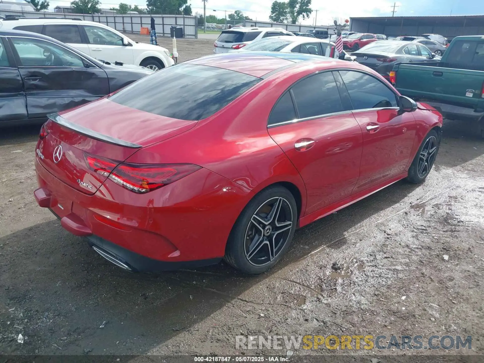 4 fotografías del automóvil dañado W1K5J4HB2NN286966 MERCEDES-BENZ CLA 250 COUPE 2022