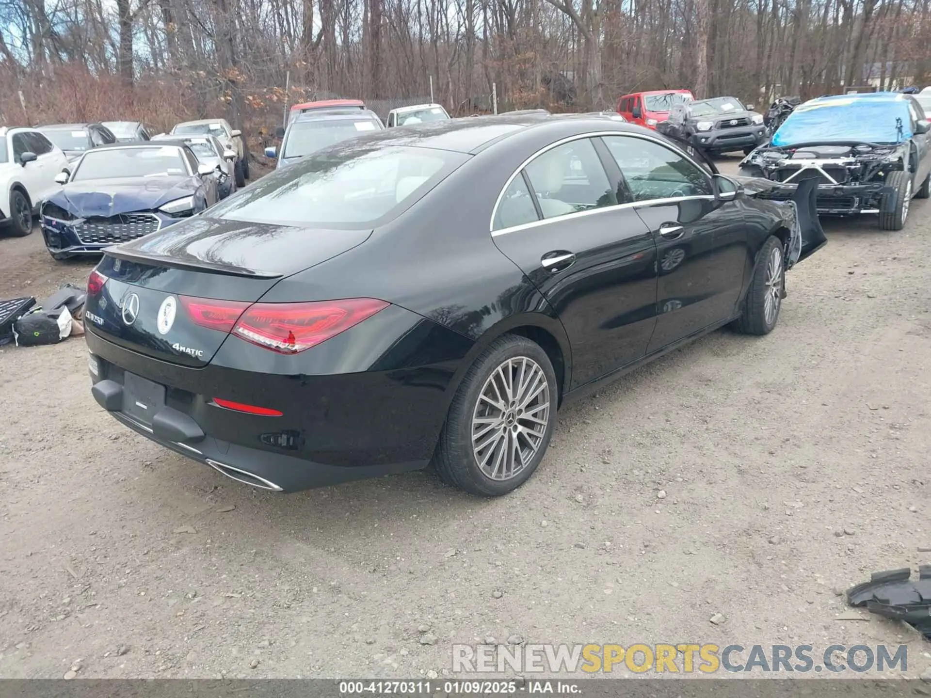 4 fotografías del automóvil dañado W1K5J4HB3NN250770 MERCEDES-BENZ CLA 250 COUPE 2022