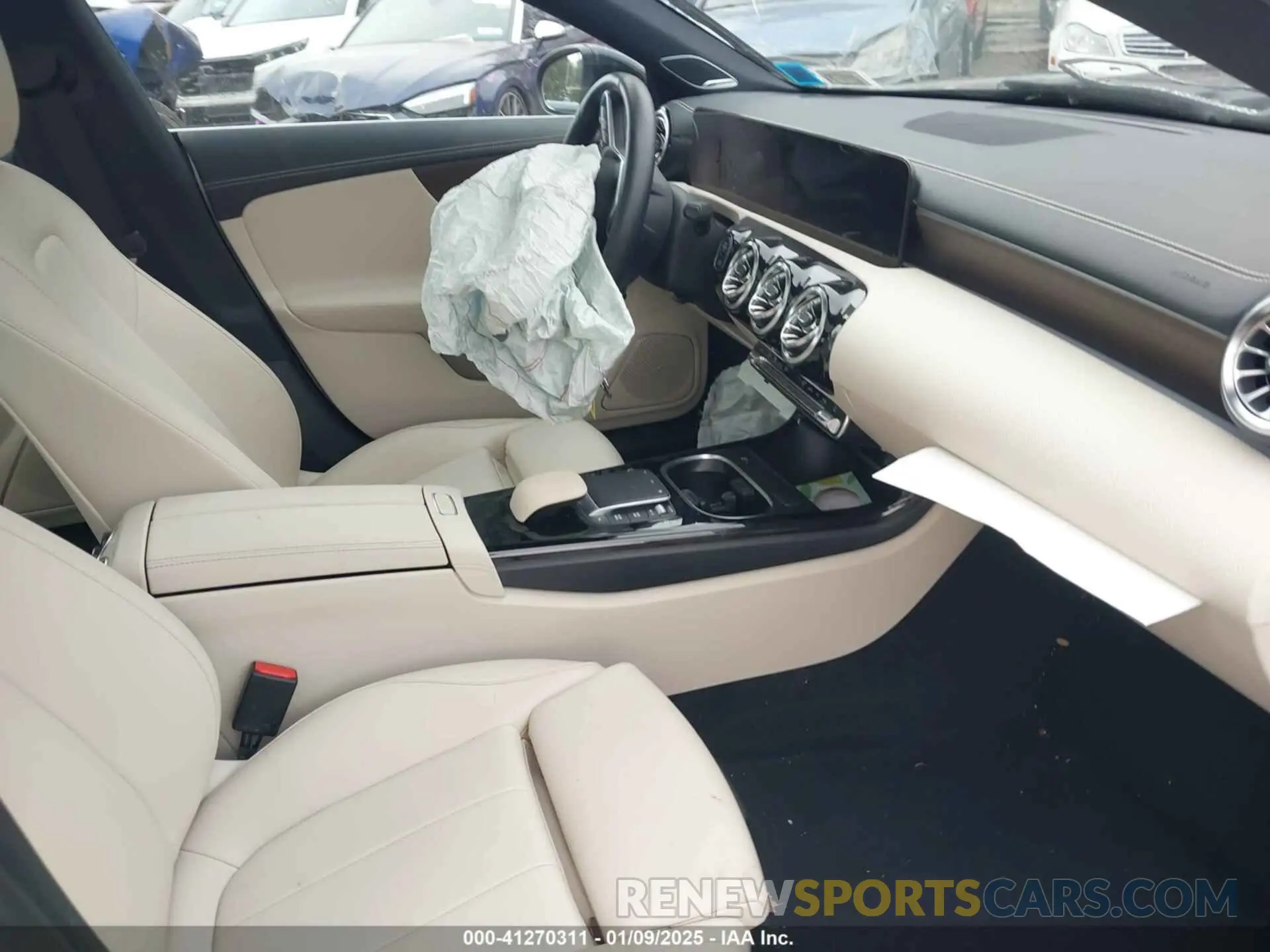5 fotografías del automóvil dañado W1K5J4HB3NN250770 MERCEDES-BENZ CLA 250 COUPE 2022