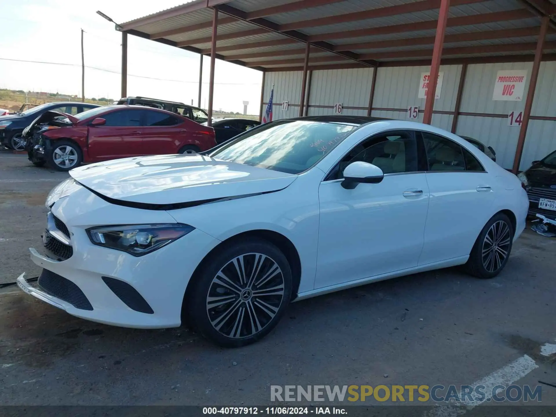 14 fotografías del automóvil dañado W1K5J4GB0PN335263 MERCEDES-BENZ CLA 250 COUPE 2023