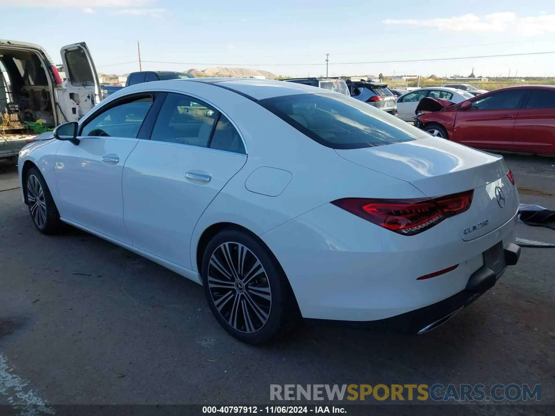 3 fotografías del automóvil dañado W1K5J4GB0PN335263 MERCEDES-BENZ CLA 250 COUPE 2023