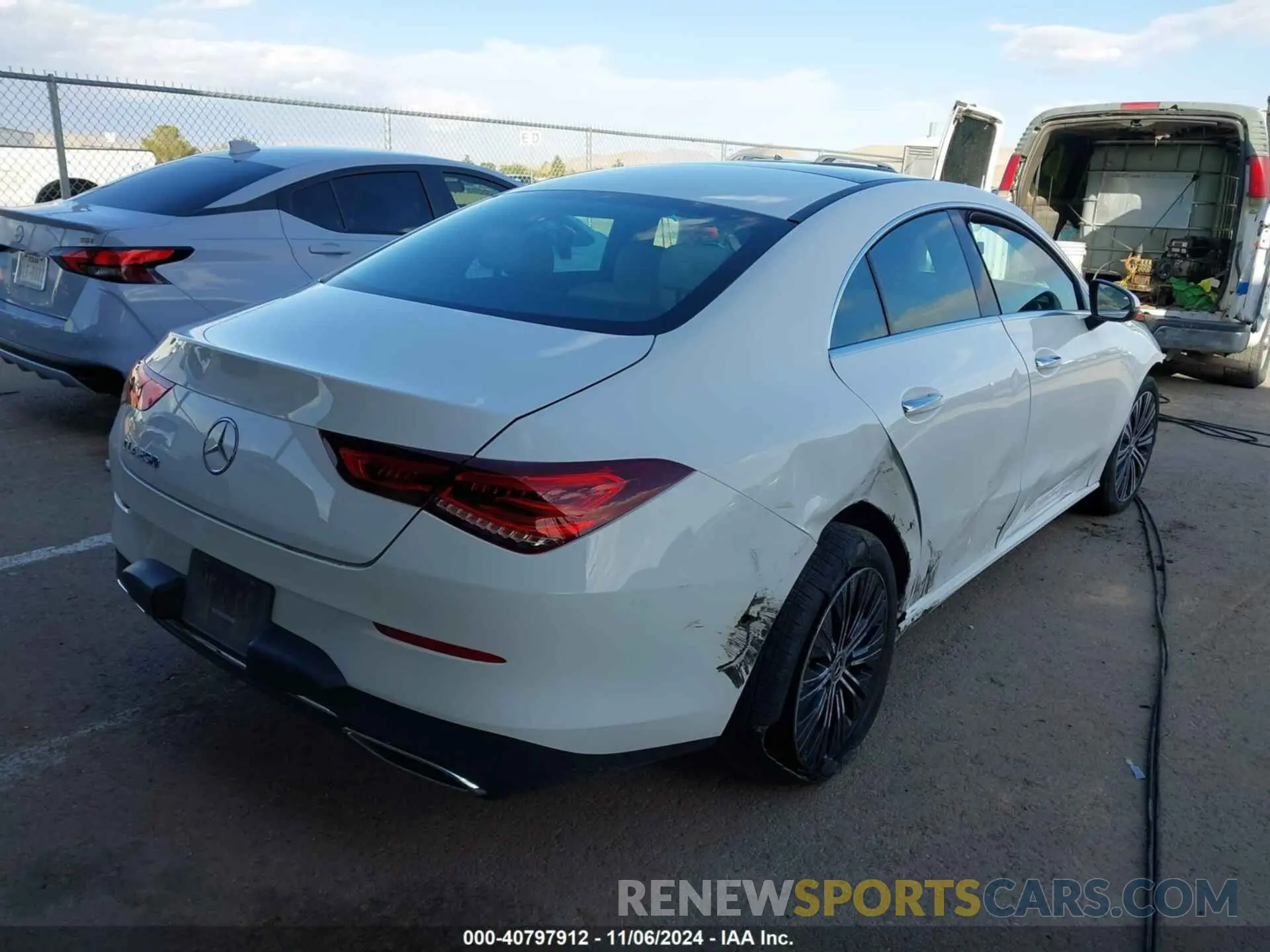 4 fotografías del automóvil dañado W1K5J4GB0PN335263 MERCEDES-BENZ CLA 250 COUPE 2023