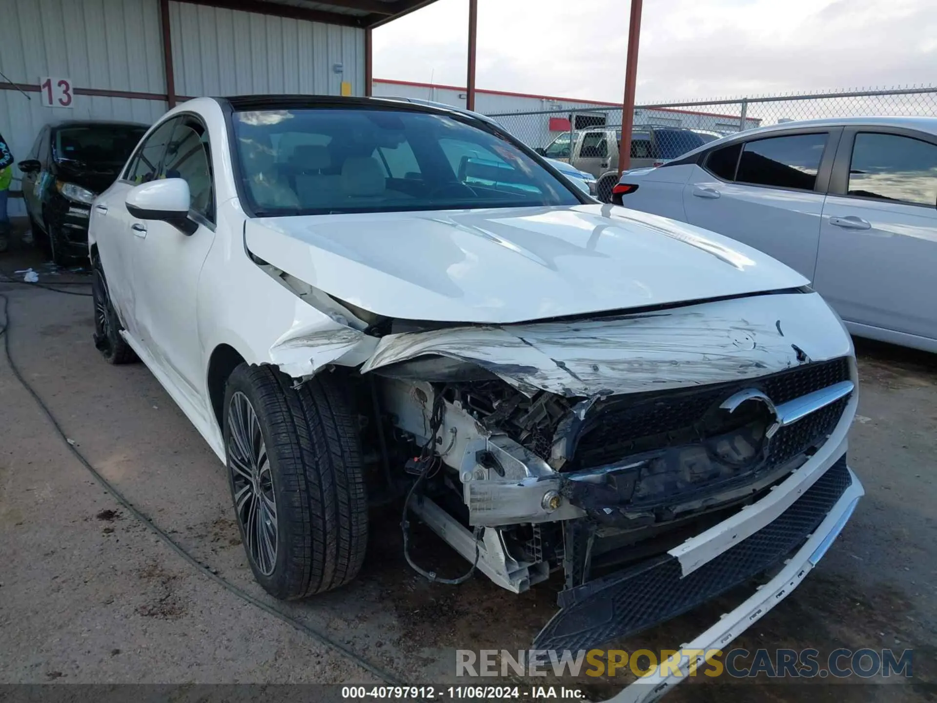 6 fotografías del automóvil dañado W1K5J4GB0PN335263 MERCEDES-BENZ CLA 250 COUPE 2023