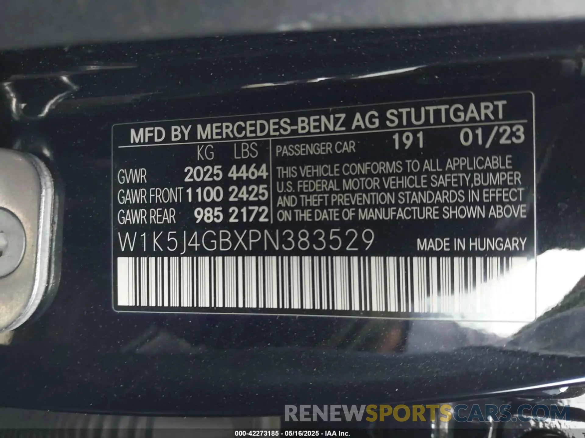 9 fotografías del automóvil dañado W1K5J4GBXPN383529 MERCEDES-BENZ CLA 250 COUPE 2023