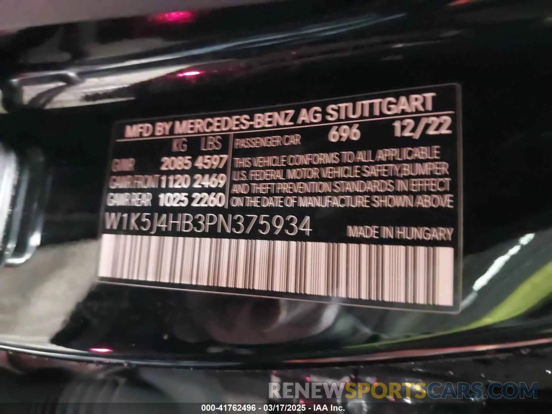 9 fotografías del automóvil dañado W1K5J4HB3PN375934 MERCEDES-BENZ CLA 250 COUPE 2023