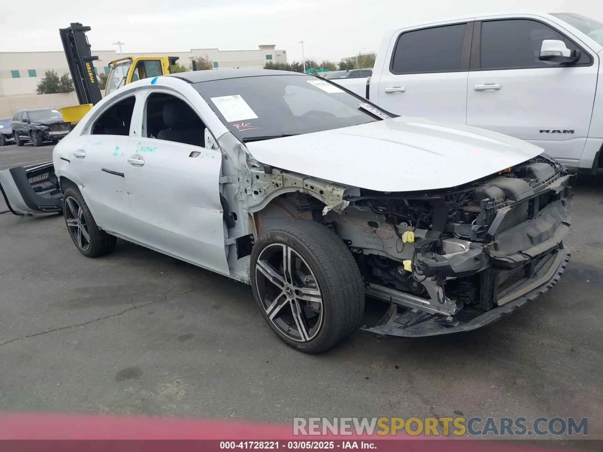 1 fotografías del automóvil dañado W1K5J4HB9PN414557 MERCEDES-BENZ CLA 250 COUPE 2023