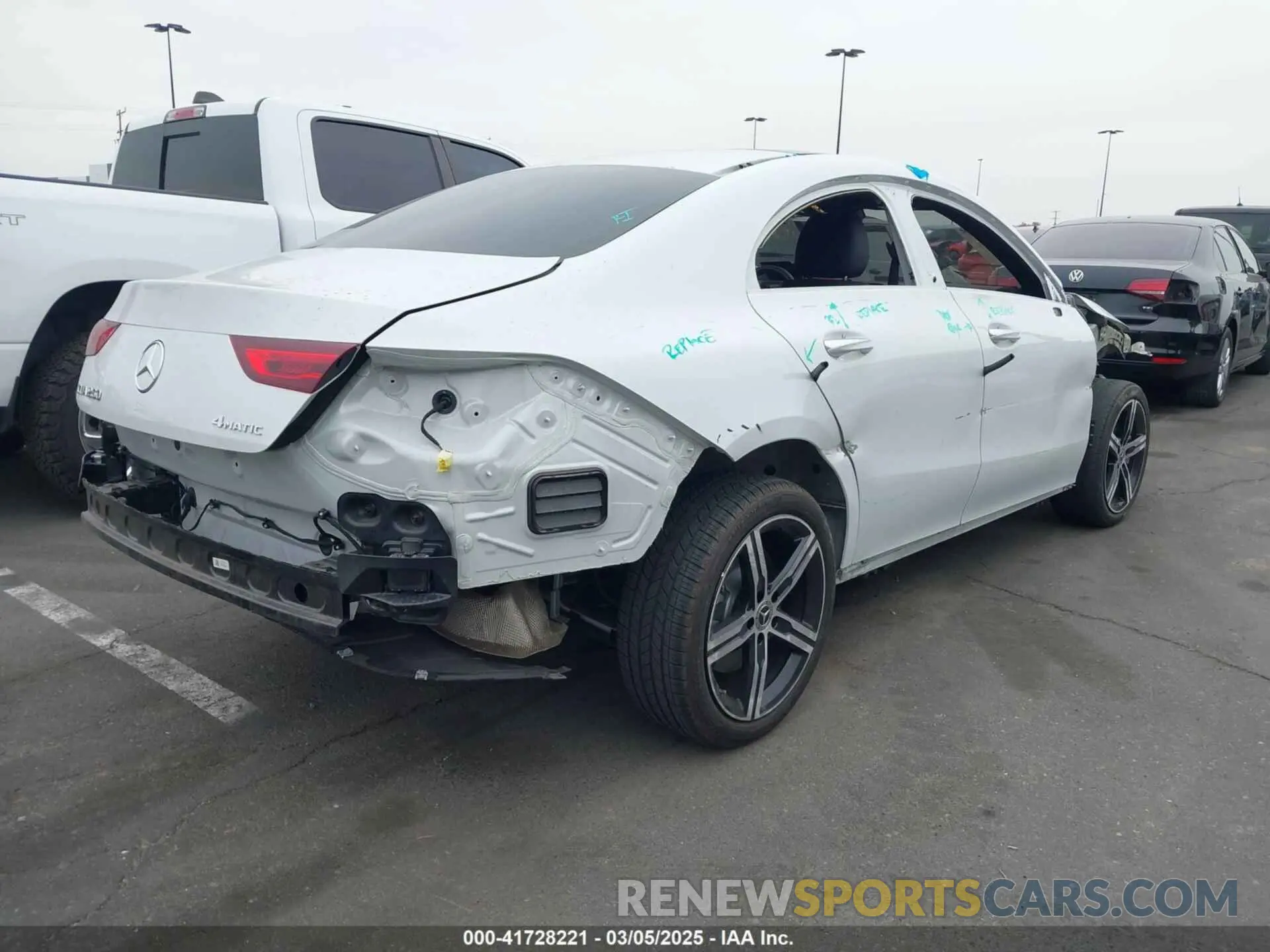 4 fotografías del automóvil dañado W1K5J4HB9PN414557 MERCEDES-BENZ CLA 250 COUPE 2023