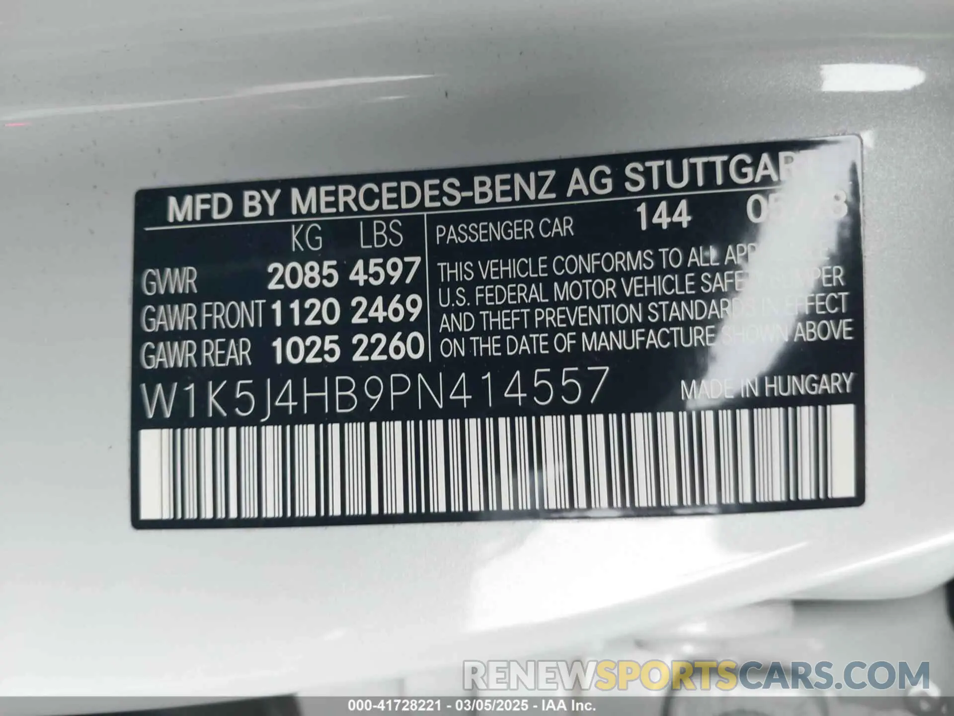 9 fotografías del automóvil dañado W1K5J4HB9PN414557 MERCEDES-BENZ CLA 250 COUPE 2023
