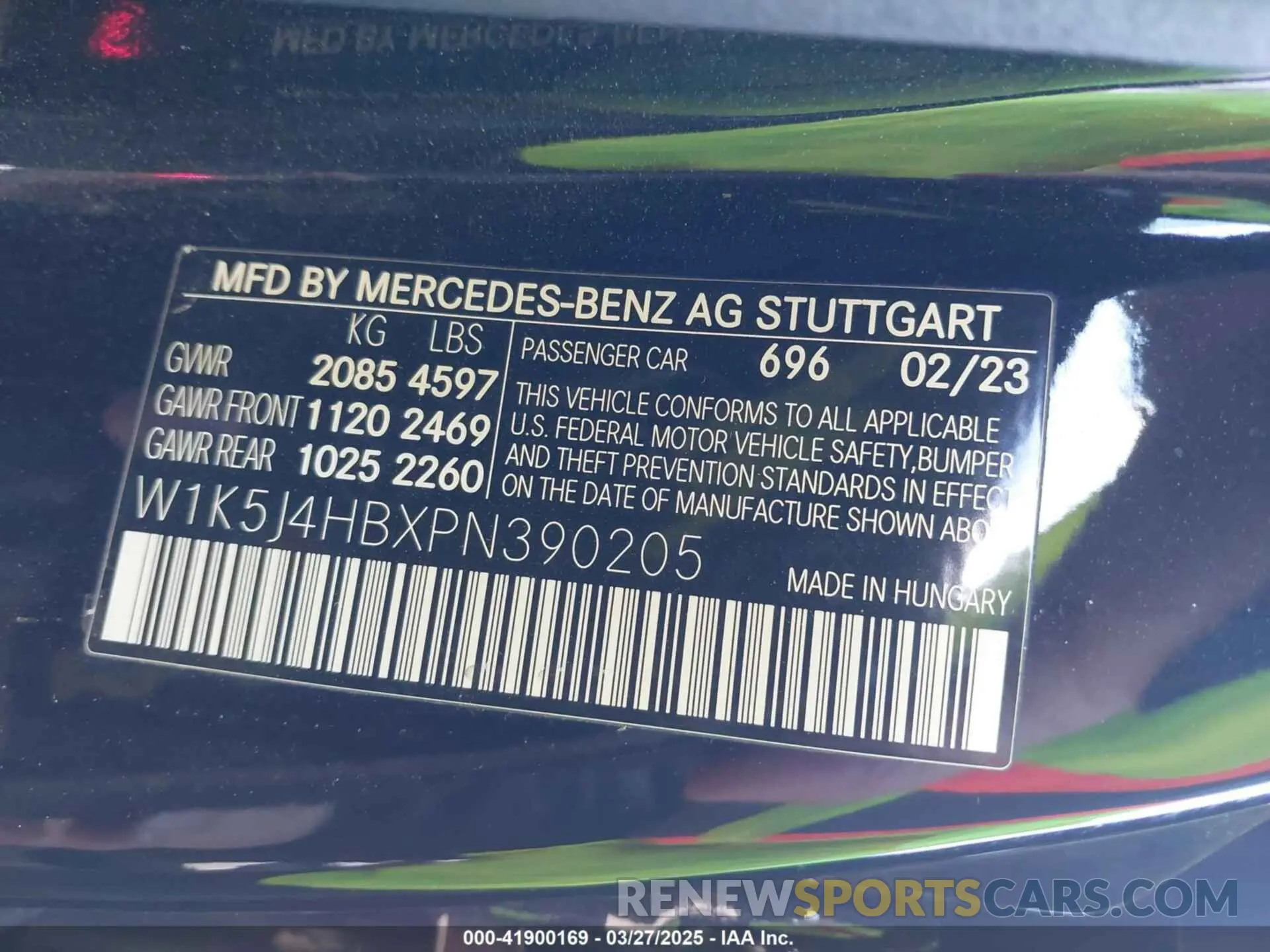 9 fotografías del automóvil dañado W1K5J4HBXPN390205 MERCEDES-BENZ CLA 250 COUPE 2023