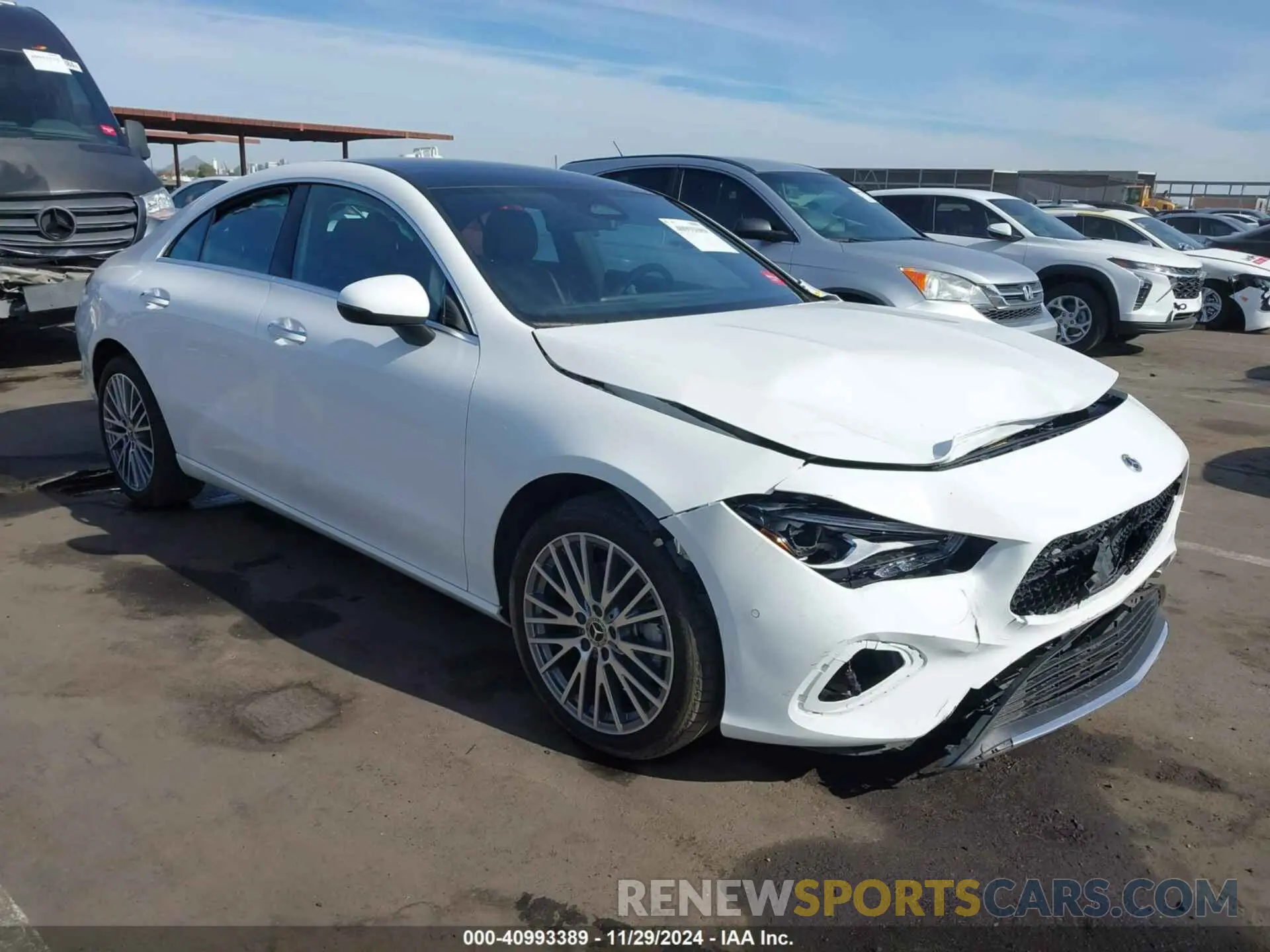 1 fotografías del automóvil dañado W1K5J4GB8RN454617 MERCEDES-BENZ CLA 250 COUPE 2024