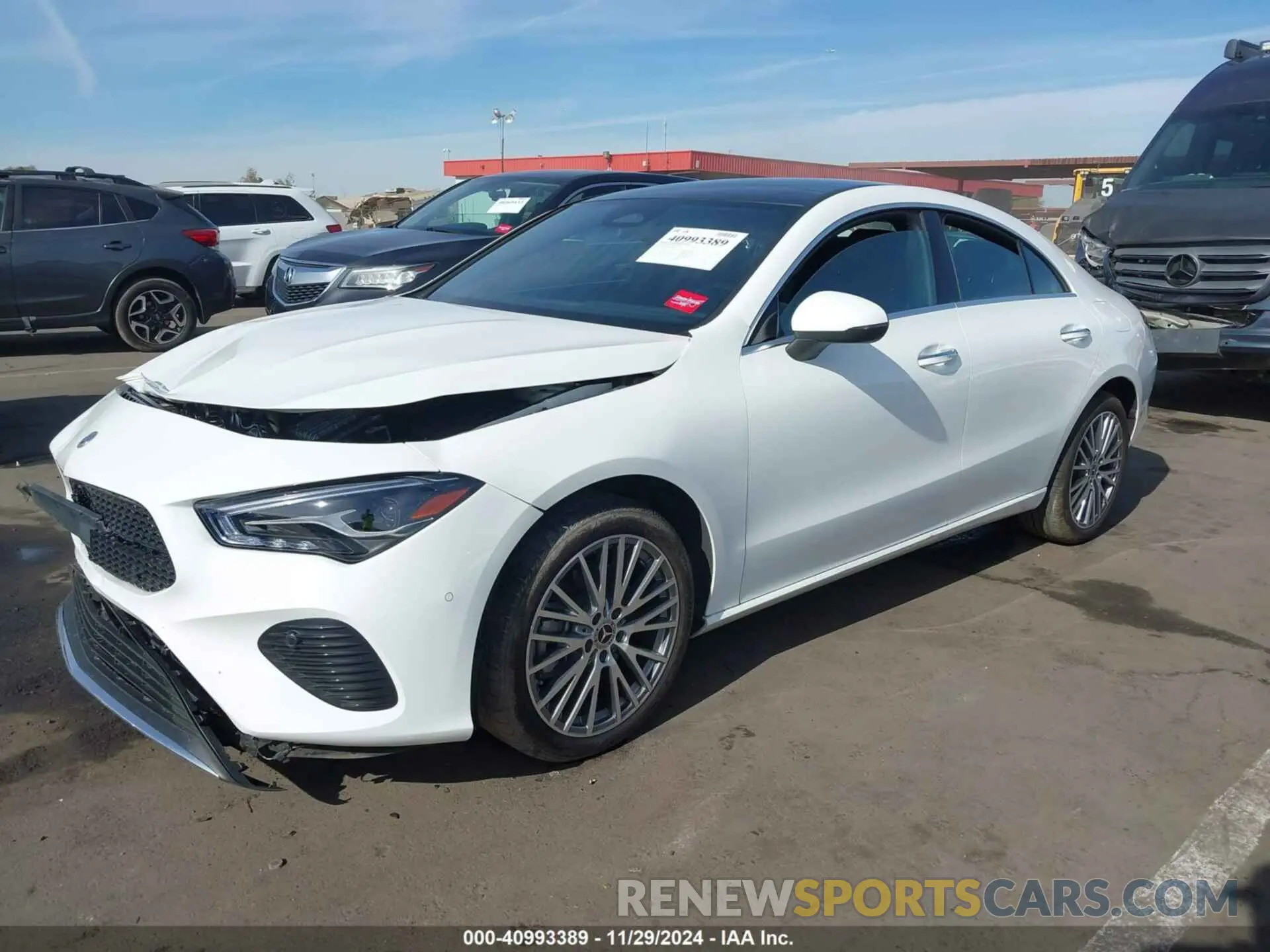 2 fotografías del automóvil dañado W1K5J4GB8RN454617 MERCEDES-BENZ CLA 250 COUPE 2024