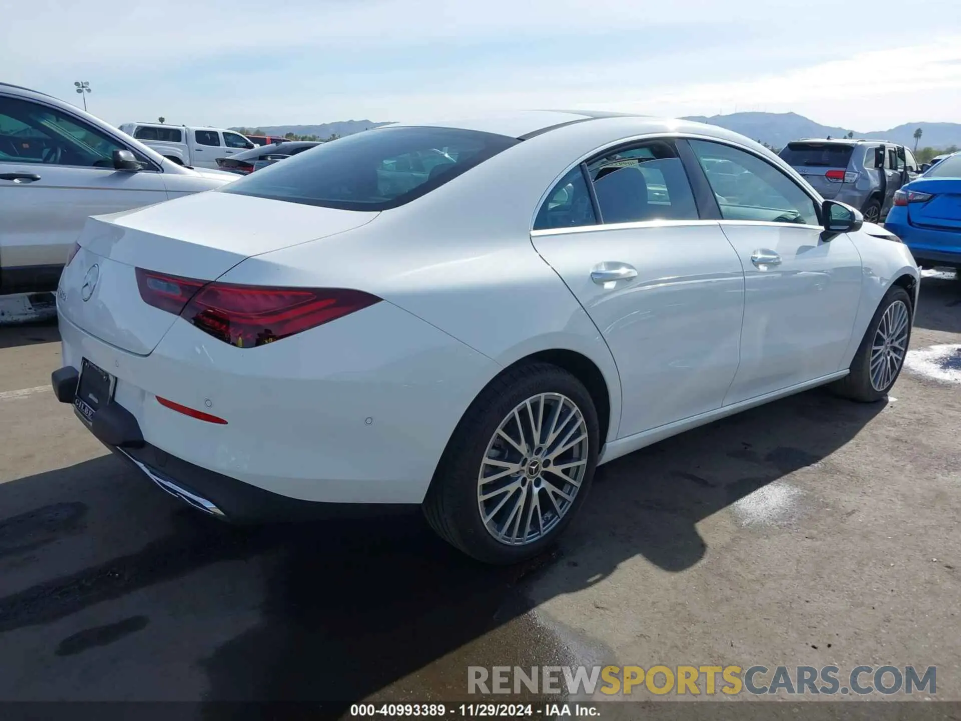 4 fotografías del automóvil dañado W1K5J4GB8RN454617 MERCEDES-BENZ CLA 250 COUPE 2024