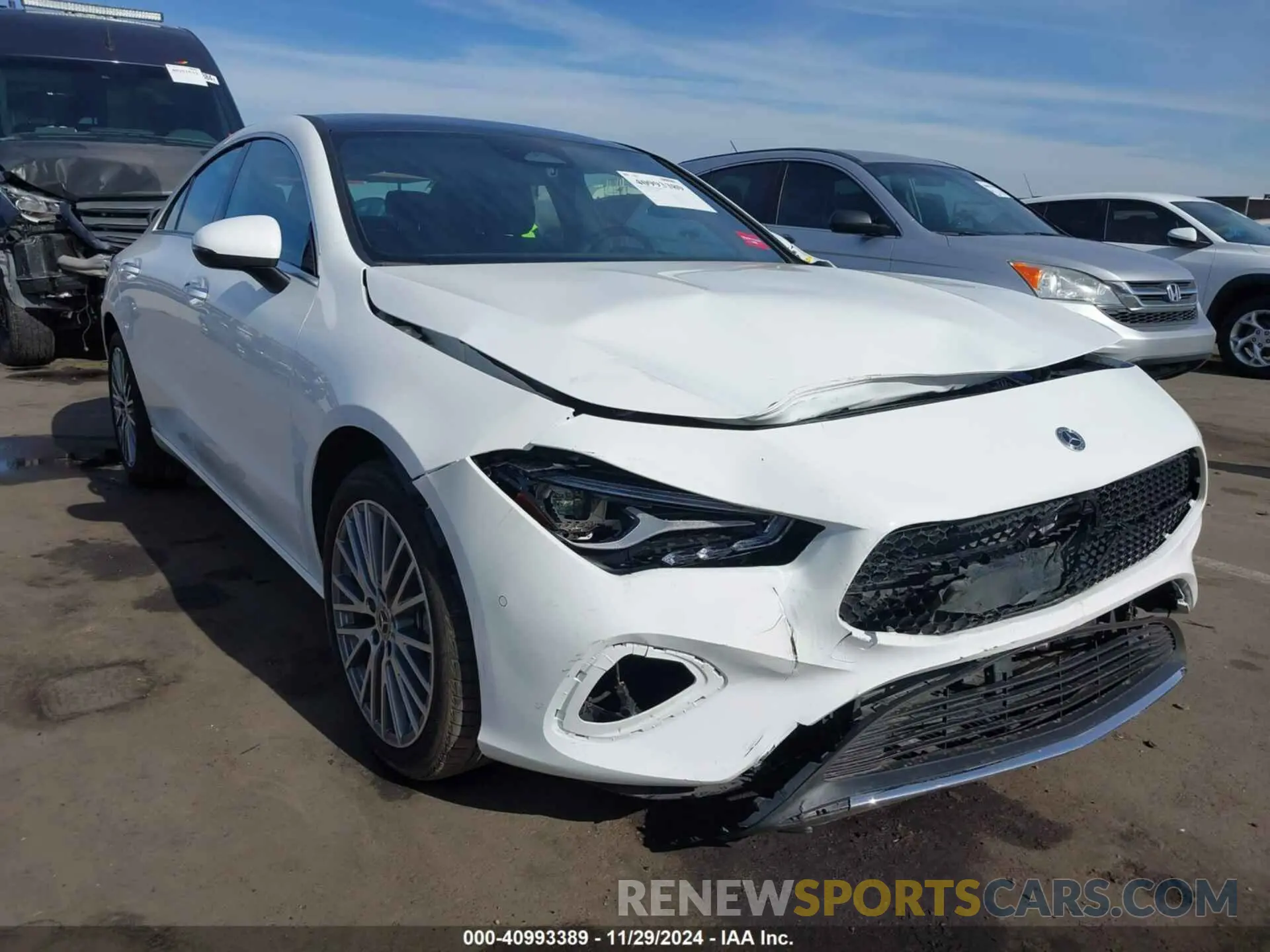 6 fotografías del automóvil dañado W1K5J4GB8RN454617 MERCEDES-BENZ CLA 250 COUPE 2024