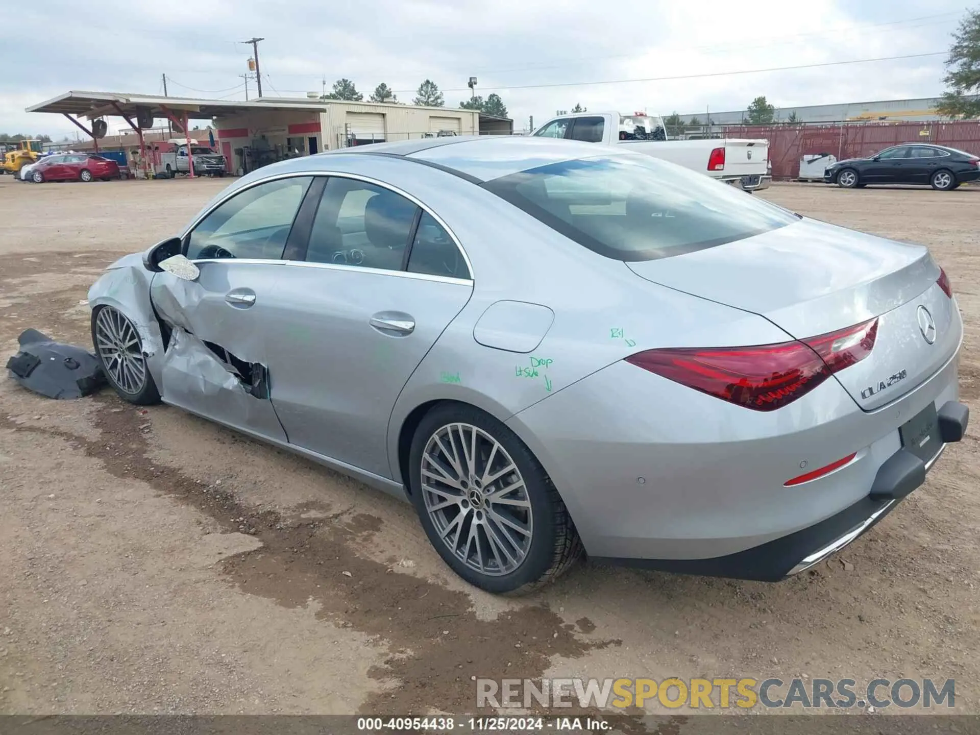 3 fotografías del automóvil dañado W1K5J4GB1SN511293 MERCEDES-BENZ CLA 250 COUPE 2025