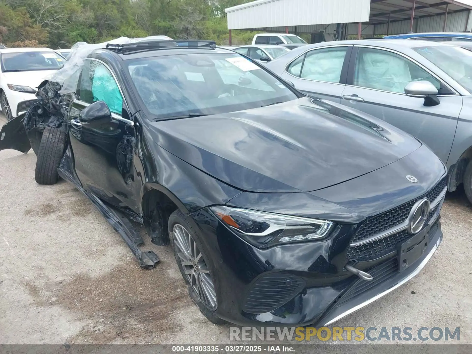 1 fotografías del automóvil dañado W1K5J4GB3SN516138 MERCEDES-BENZ CLA 250 COUPE 2025