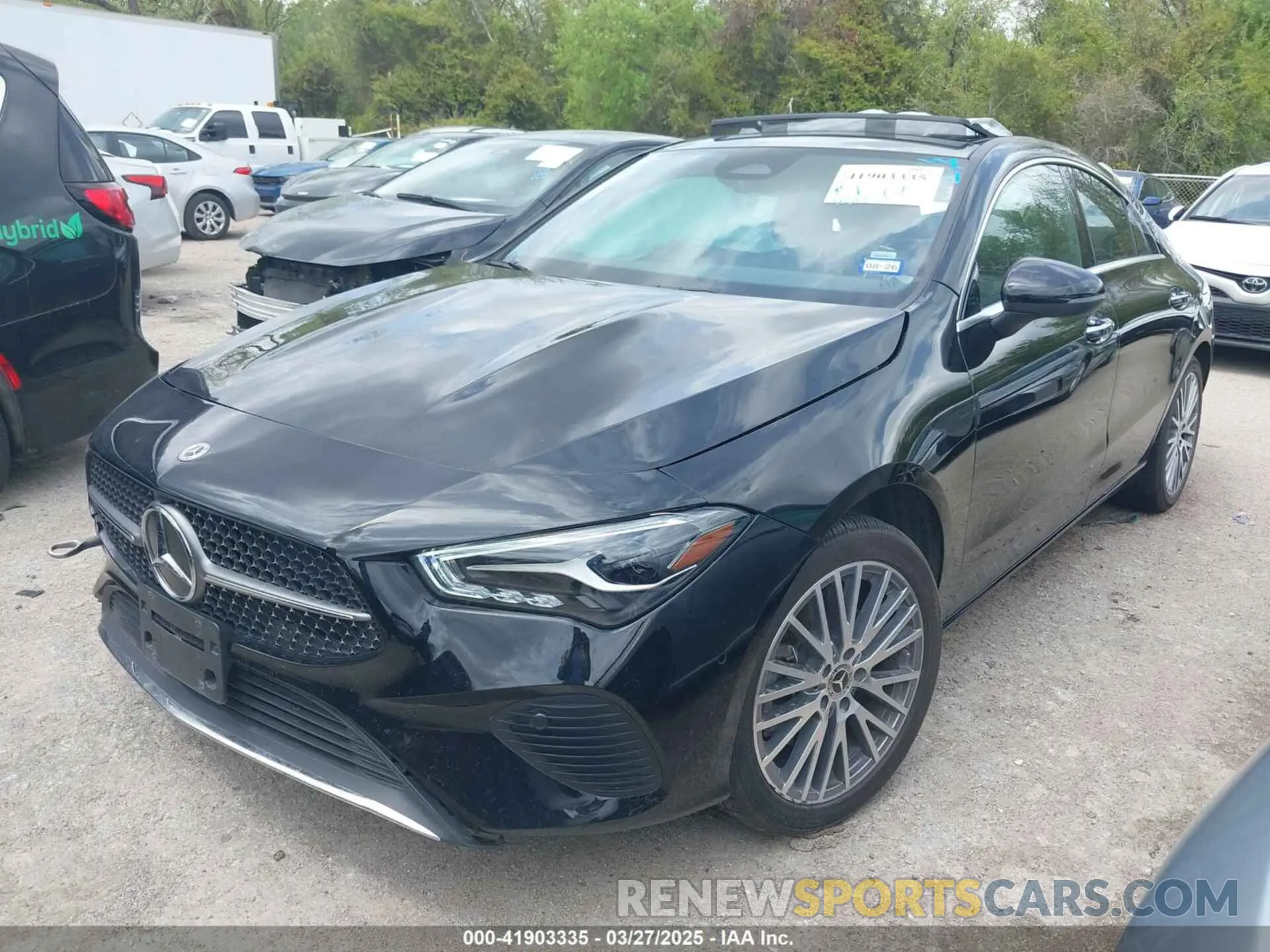 2 fotografías del automóvil dañado W1K5J4GB3SN516138 MERCEDES-BENZ CLA 250 COUPE 2025
