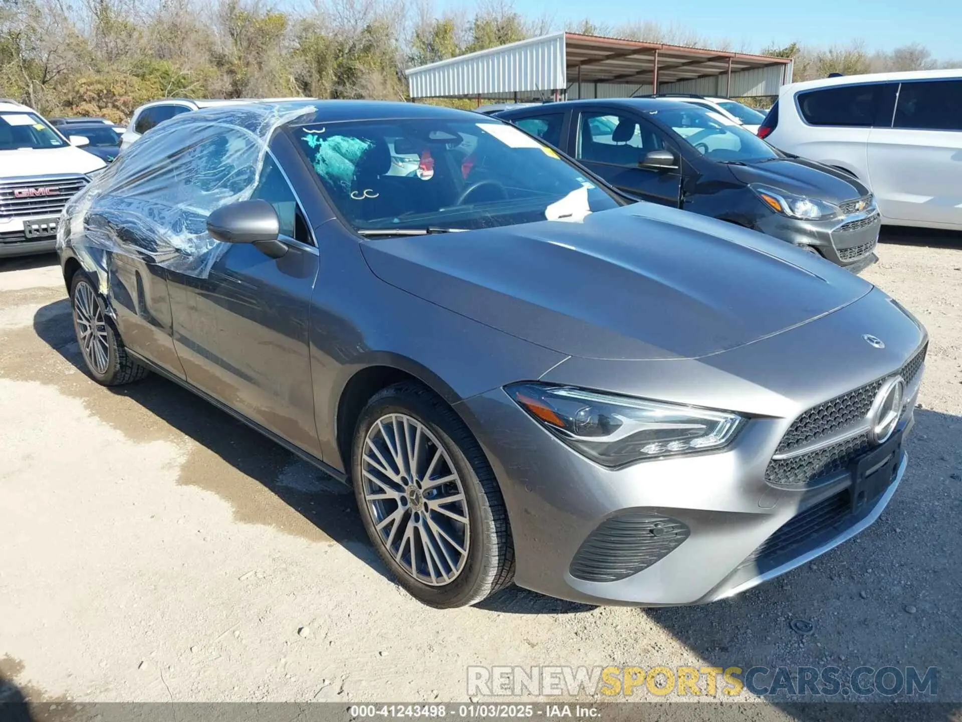 1 fotografías del automóvil dañado W1K5J4GB6SN515209 MERCEDES-BENZ CLA 250 COUPE 2025