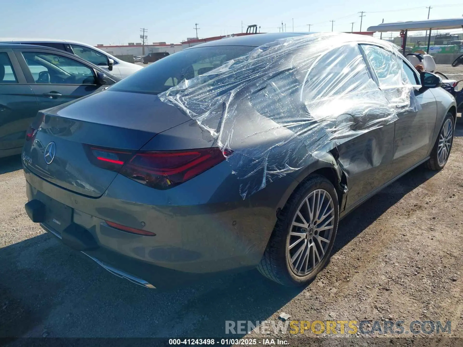 4 fotografías del automóvil dañado W1K5J4GB6SN515209 MERCEDES-BENZ CLA 250 COUPE 2025