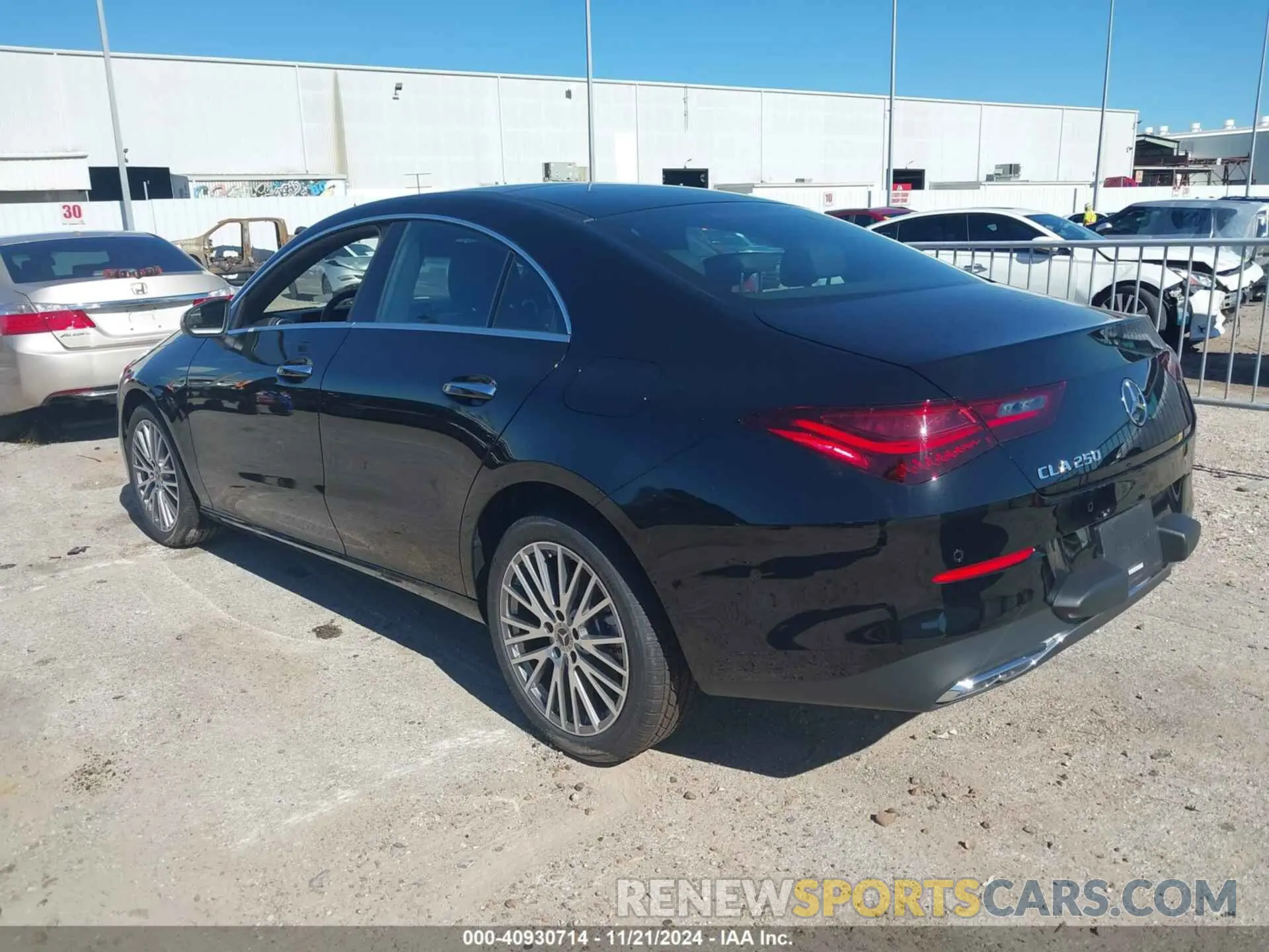 3 fotografías del automóvil dañado W1K5J4GBXSN527671 MERCEDES-BENZ CLA 250 COUPE 2025