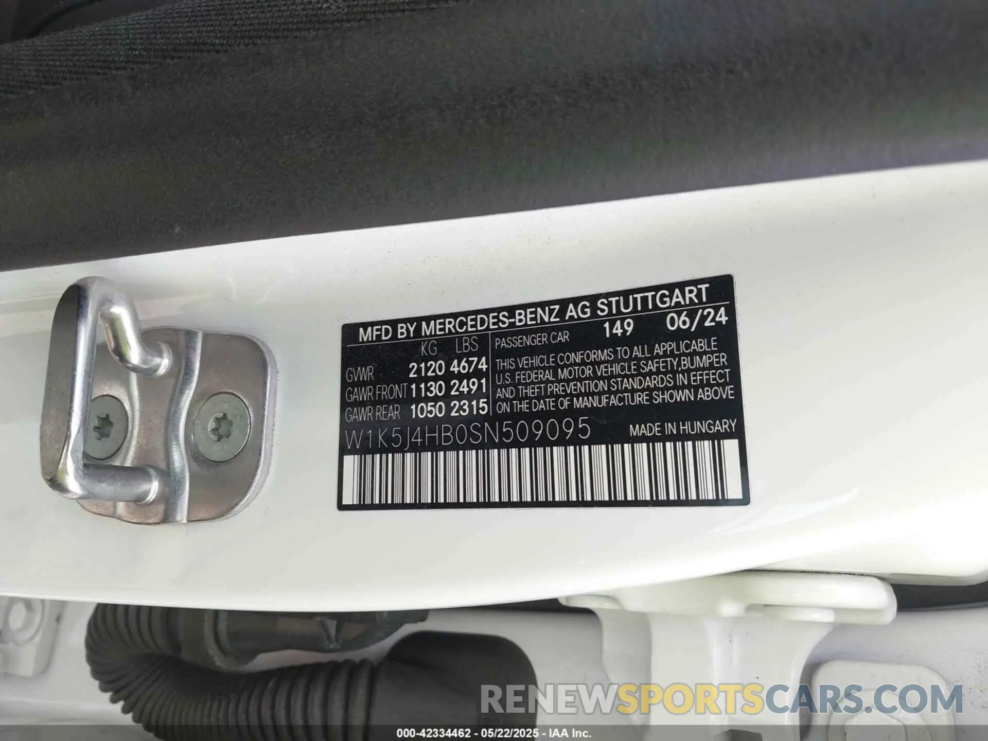 9 fotografías del automóvil dañado W1K5J4HB0SN509095 MERCEDES-BENZ CLA 250 COUPE 2025