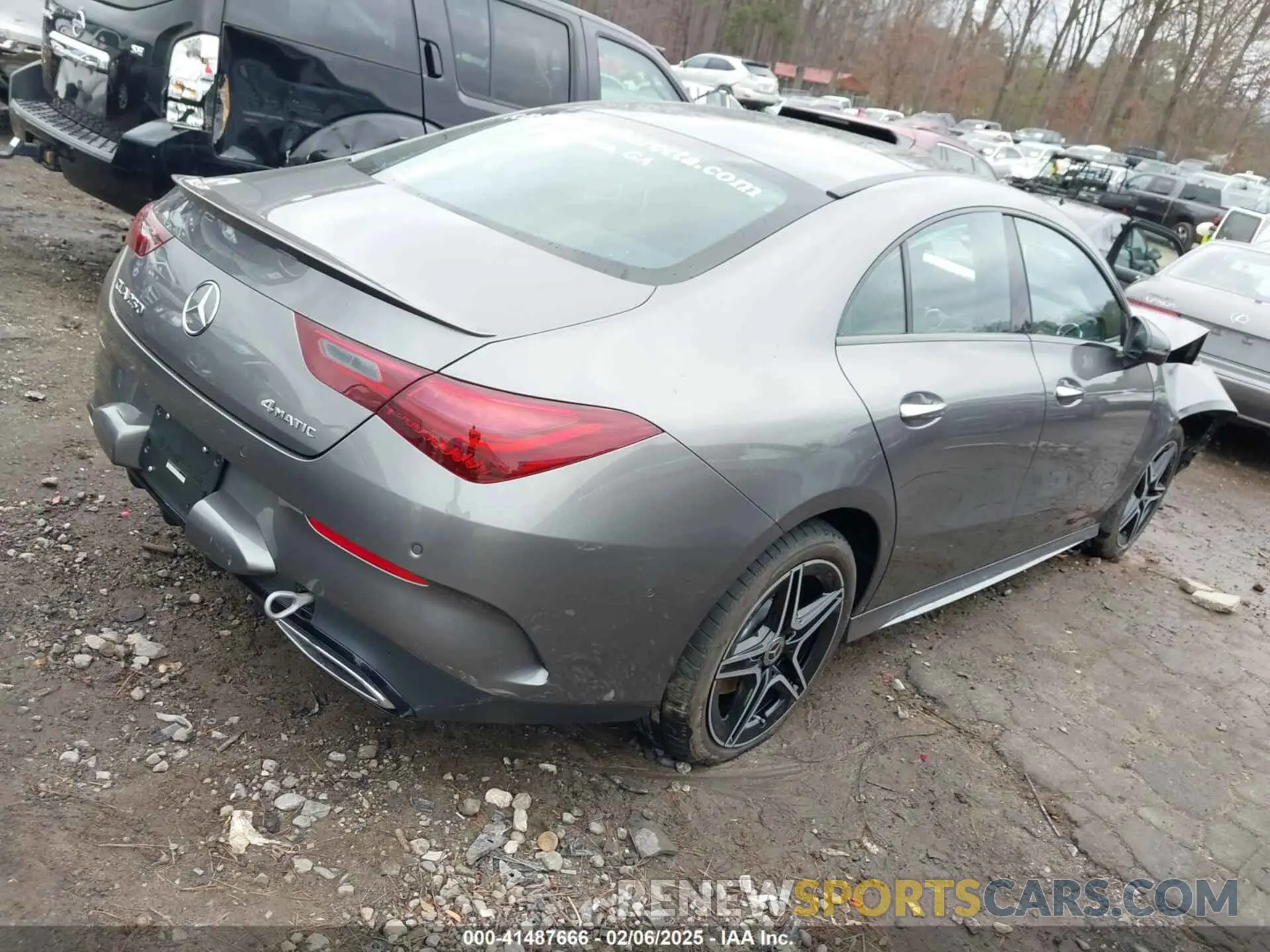 4 fotografías del automóvil dañado W1K5J4HB1SN490217 MERCEDES-BENZ CLA 250 COUPE 2025
