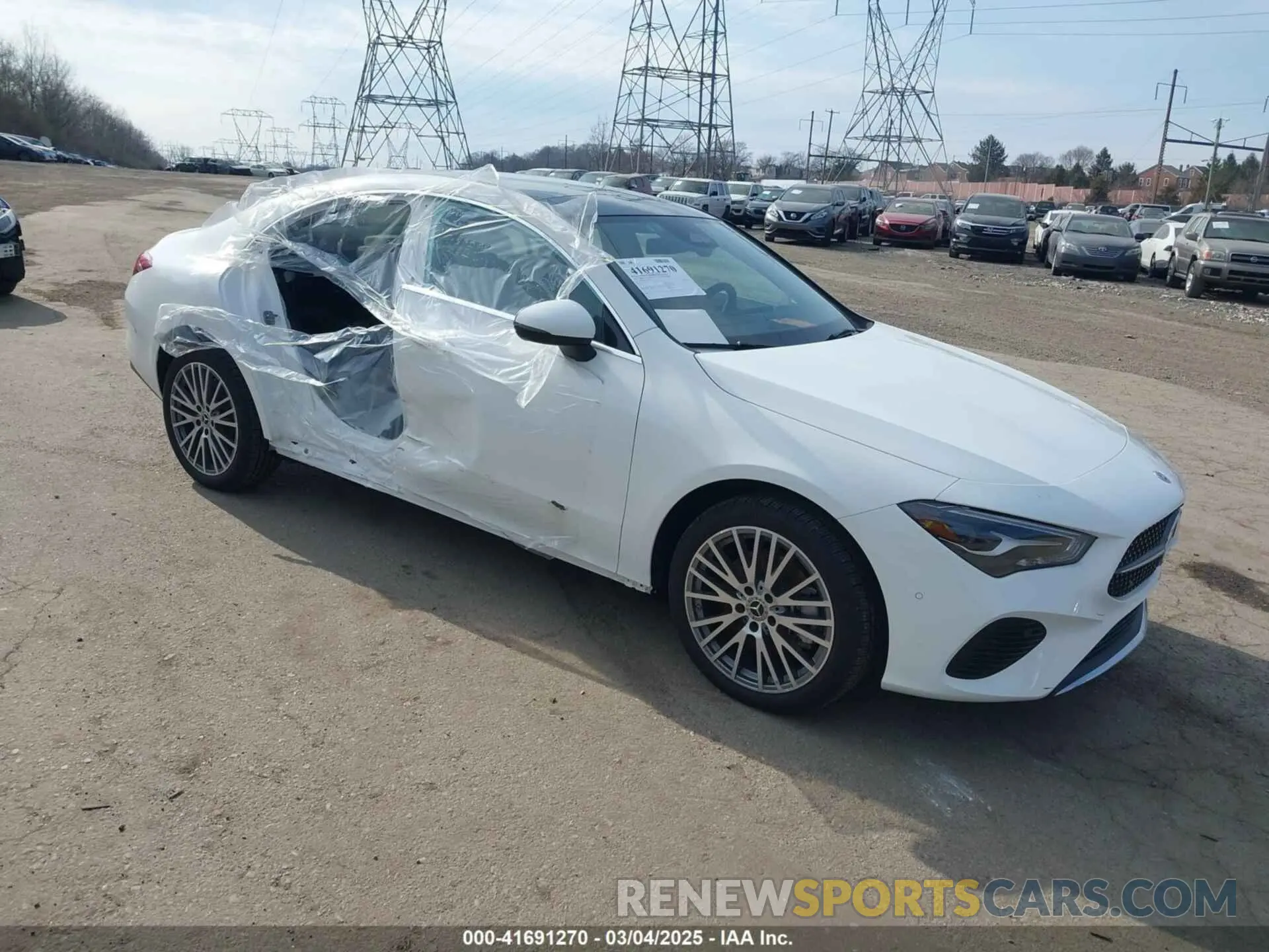 1 fotografías del automóvil dañado W1K5J4HB5SN499292 MERCEDES-BENZ CLA 250 COUPE 2025