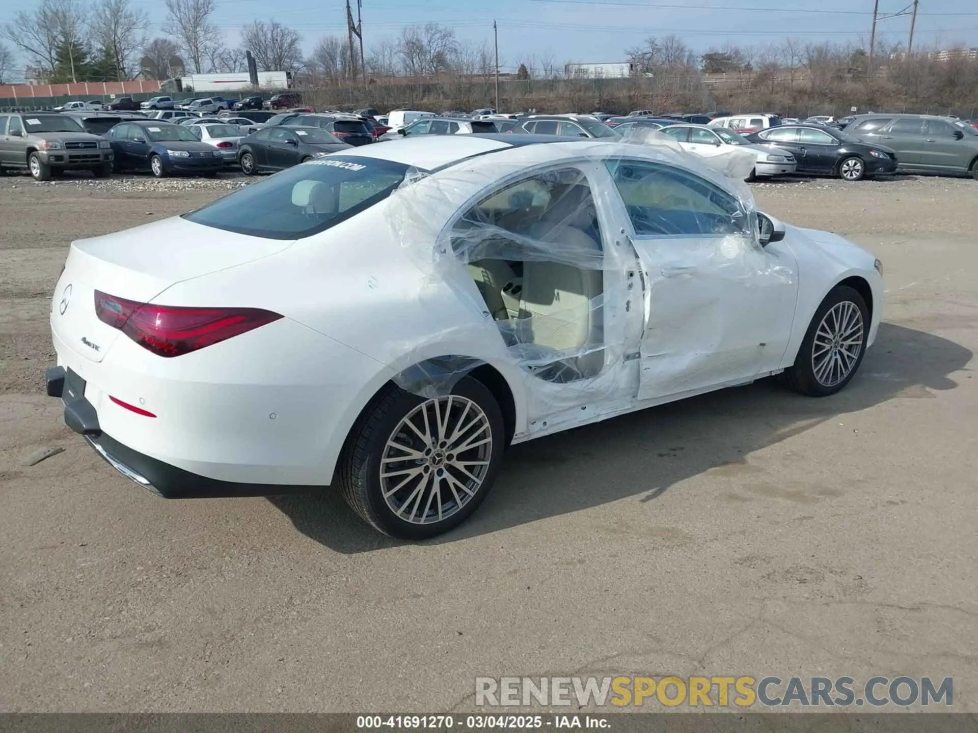 4 fotografías del automóvil dañado W1K5J4HB5SN499292 MERCEDES-BENZ CLA 250 COUPE 2025