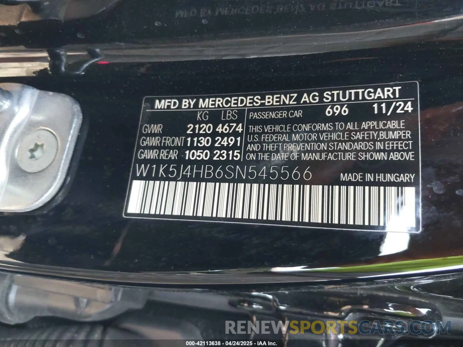9 fotografías del automóvil dañado W1K5J4HB6SN545566 MERCEDES-BENZ CLA 250 COUPE 2025