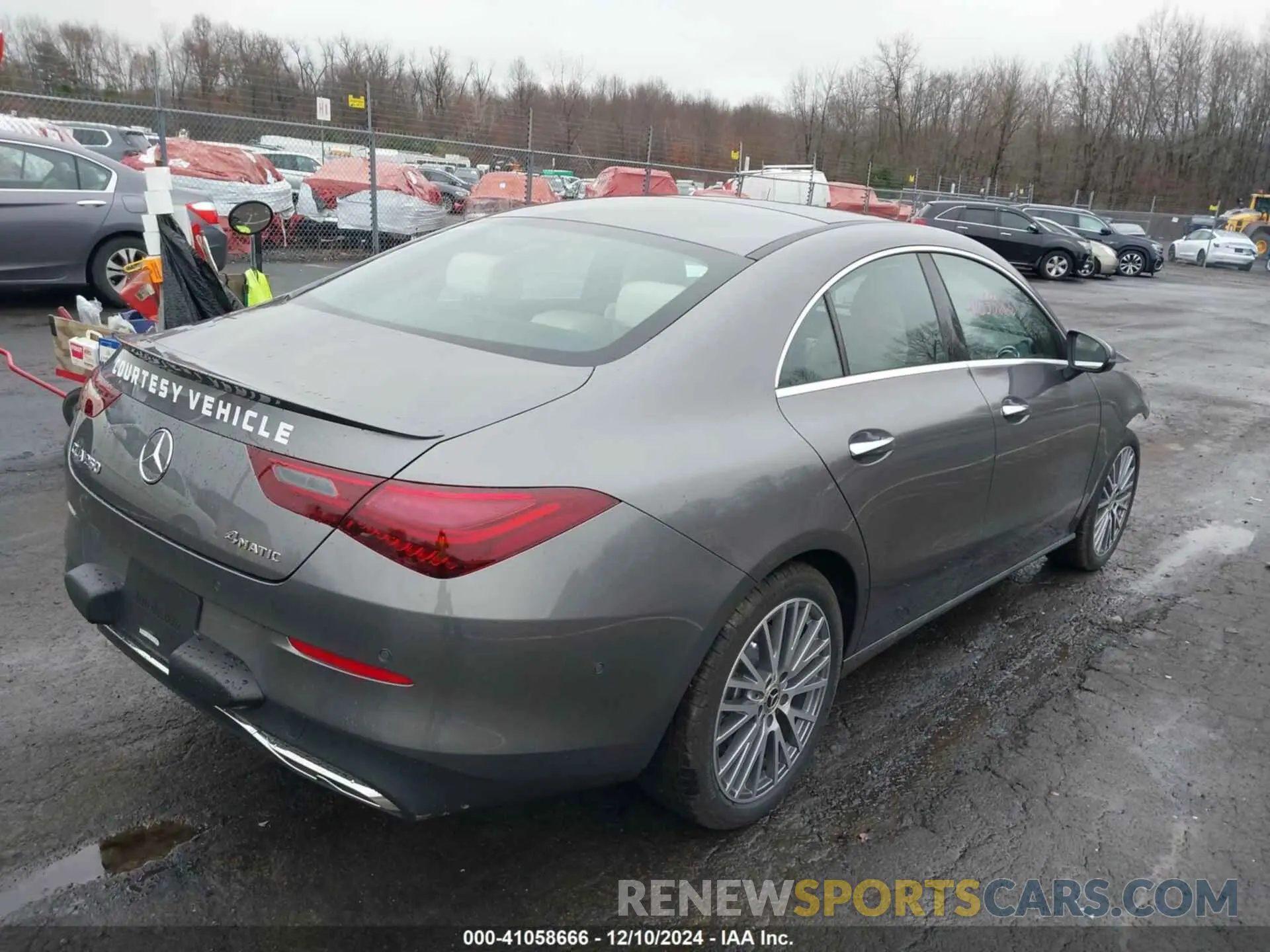 4 fotografías del automóvil dañado W1K5J4HB8SN509233 MERCEDES-BENZ CLA 250 COUPE 2025